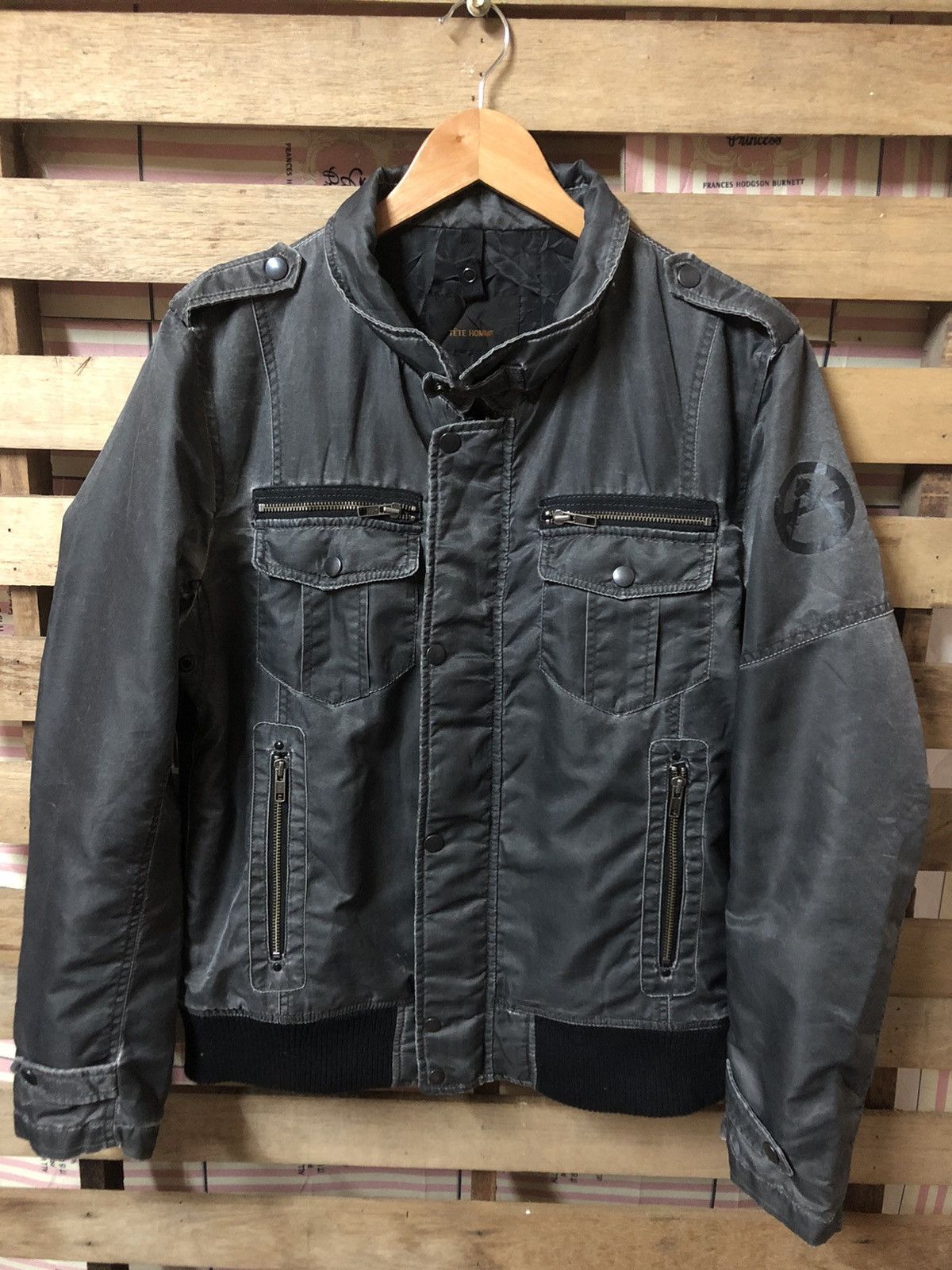 Tete Homme Tete Homme Bomber Jacket Fashion Design Size US M / EU 48-50 / 2 - 2 Thumbnail