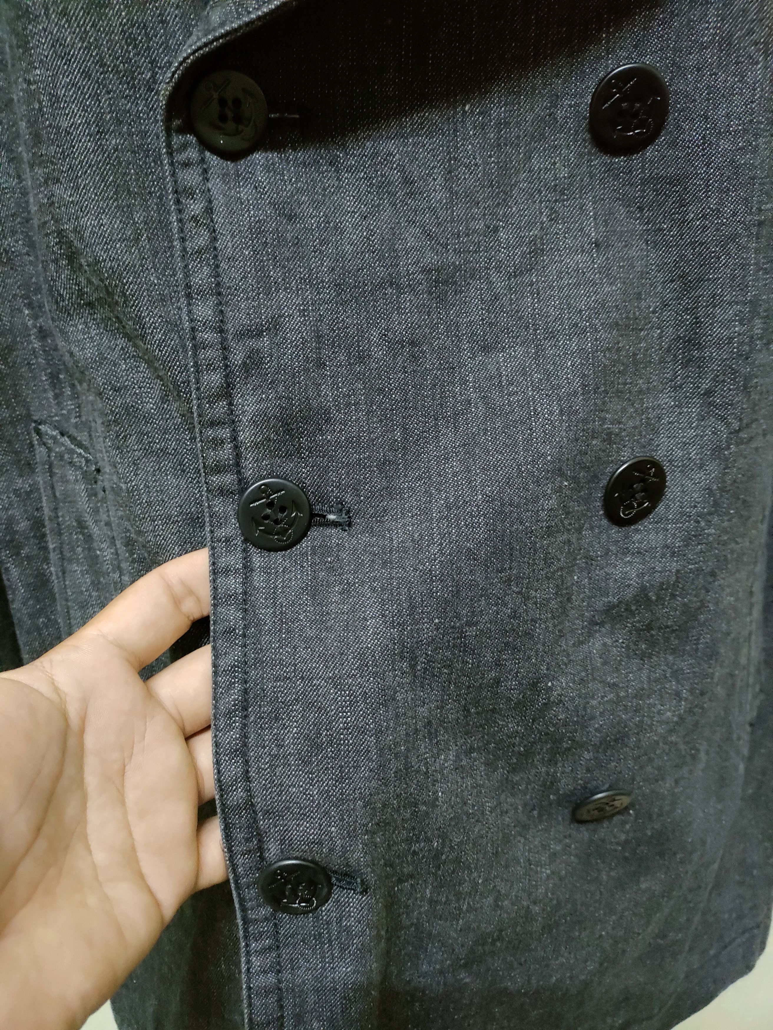 Indigo × Japanese Brand Blue Way Double Breast Jacket Size US S / EU 44-46 / 1 - 6 Thumbnail