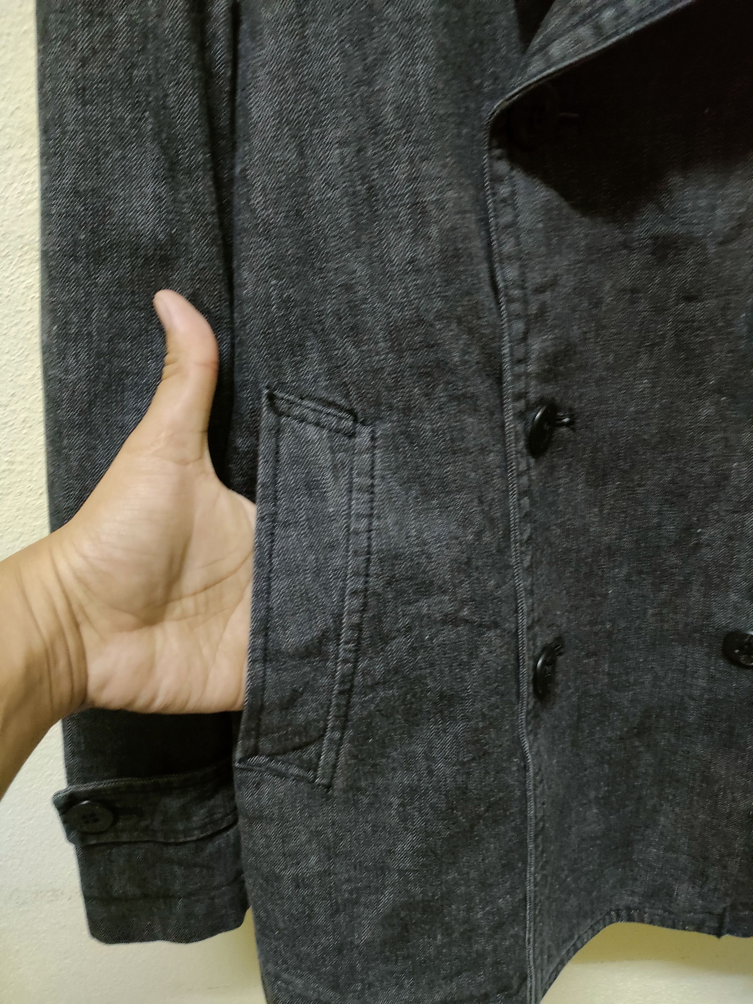 Indigo × Japanese Brand Blue Way Double Breast Jacket Size US S / EU 44-46 / 1 - 5 Thumbnail