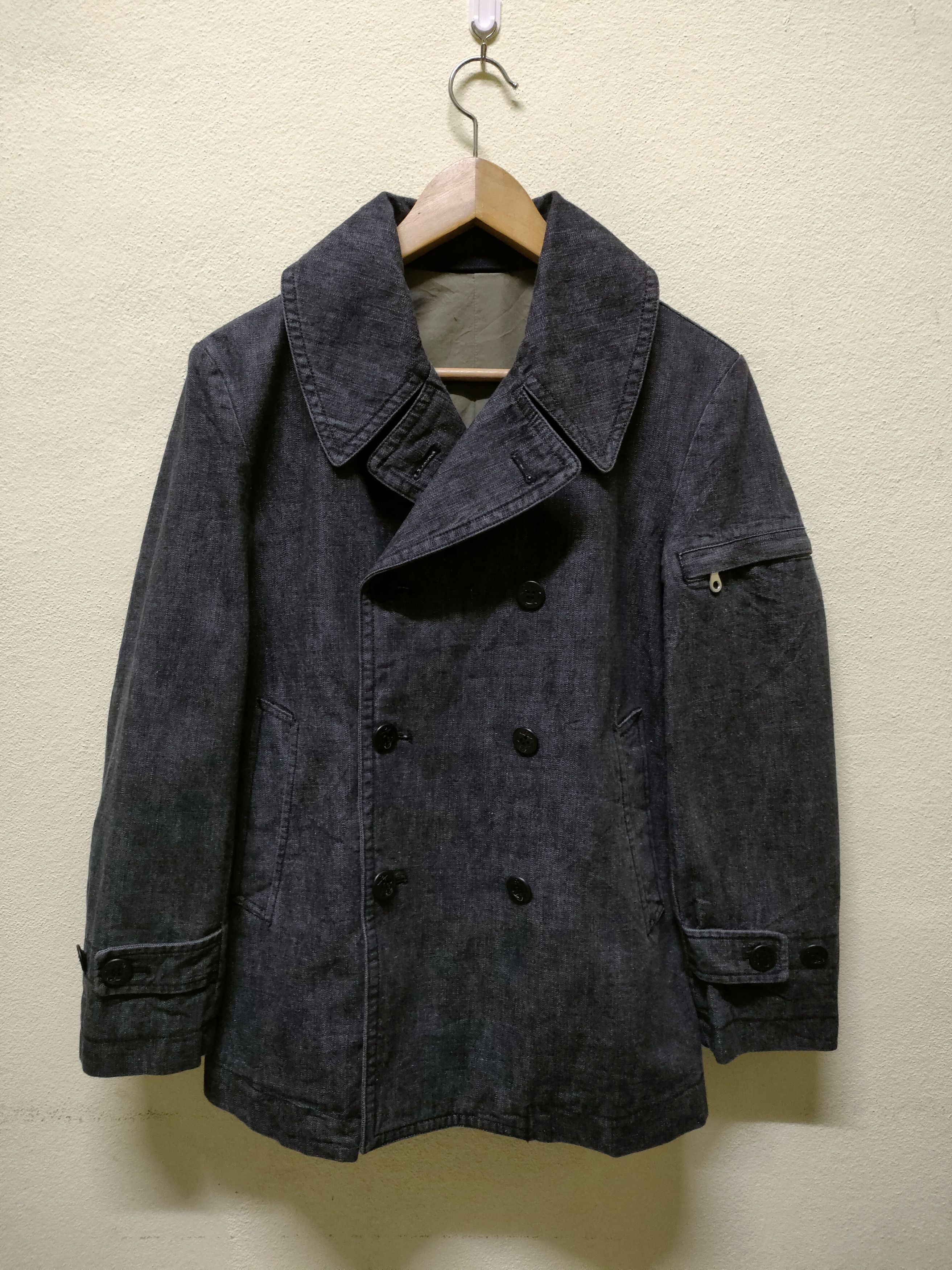 Indigo × Japanese Brand Blue Way Double Breast Jacket Size US S / EU 44-46 / 1 - 1 Thumbnail