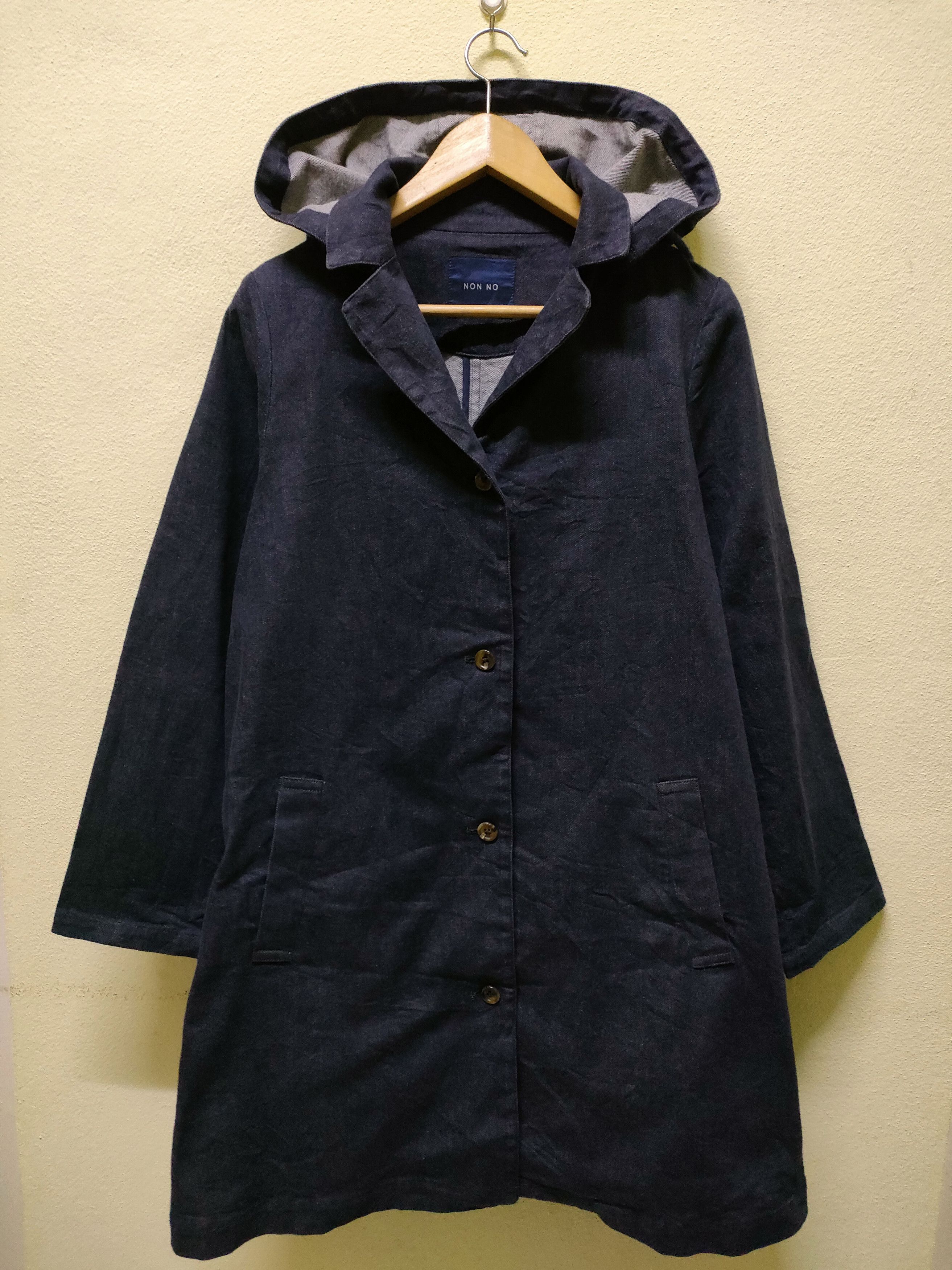 Indigo × Japanese Brand Non no Denim Long Jacket Size US M / EU 48-50 / 2 - 1 Thumbnail