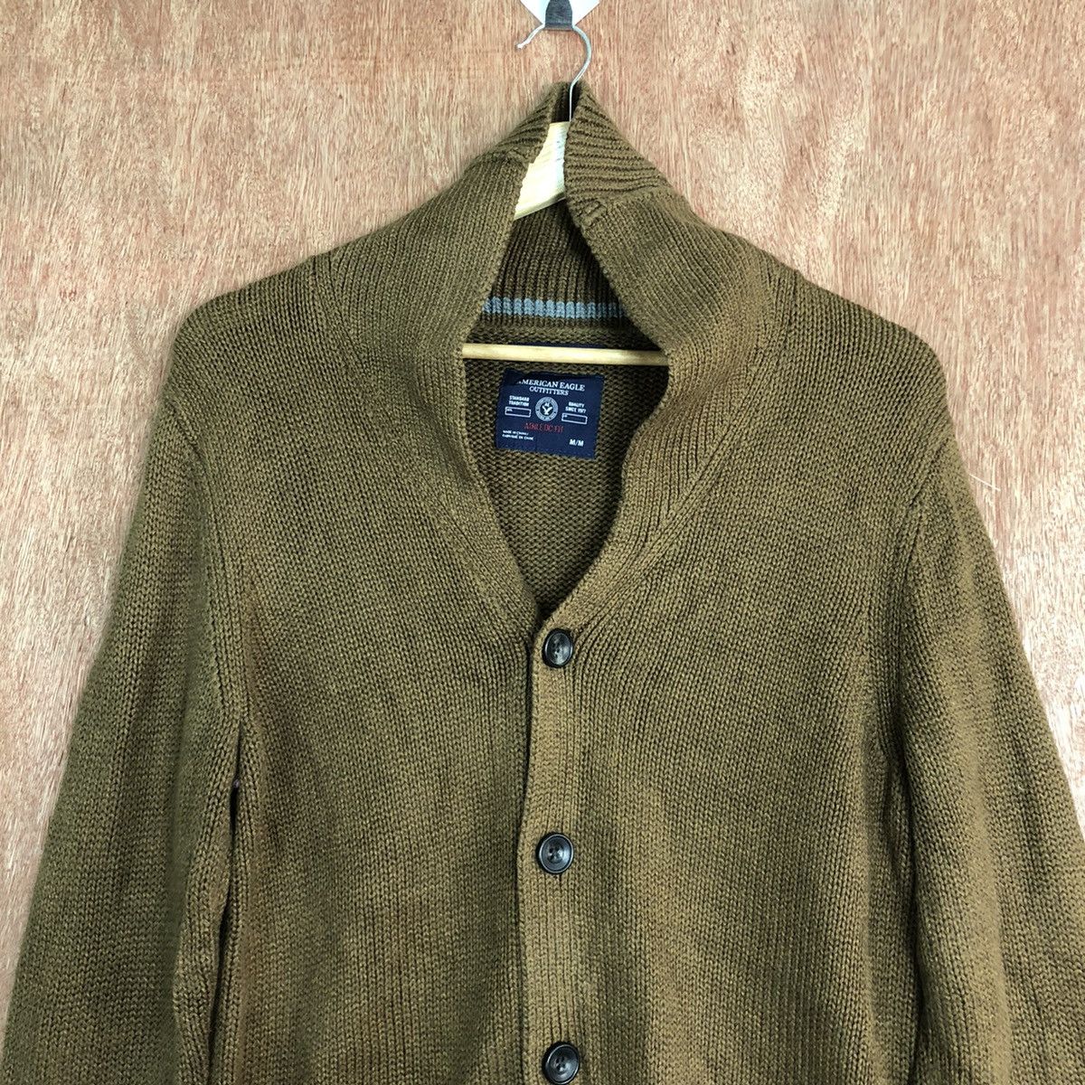 Aran Isles Knitwear American Eagle Outfitter brown Cardigan #6085 Size US M / EU 48-50 / 2 - 2 Thumbnail
