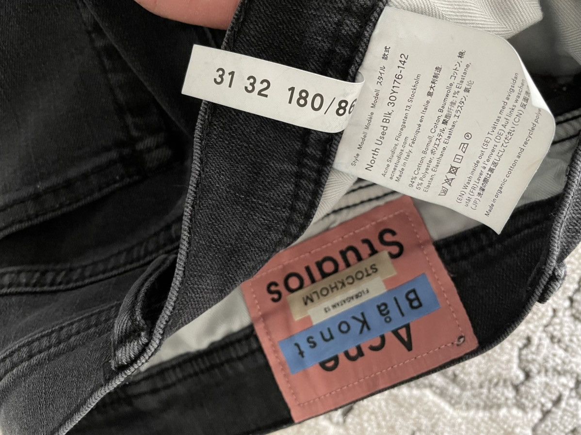 Acne Studios Acne Studios North Used Black Denim Jeans Size US 31 - 3 Thumbnail