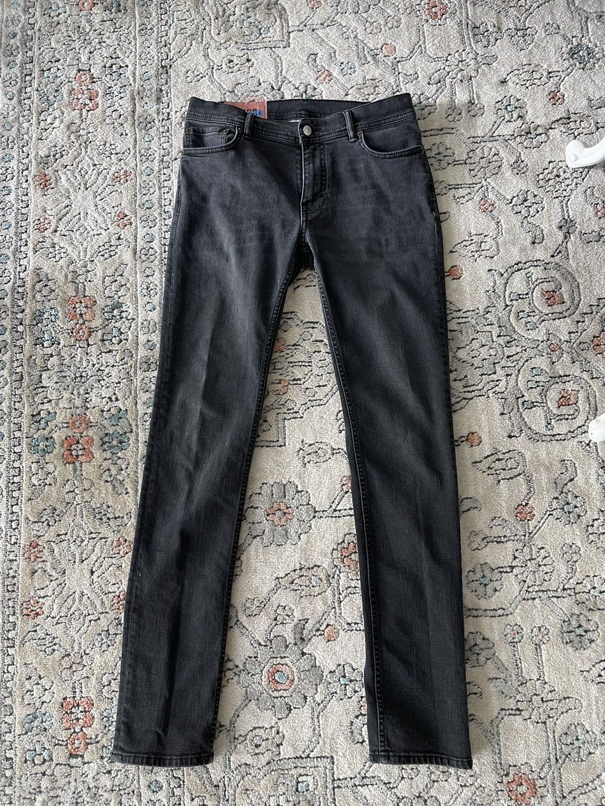 Acne Studios North Used Black Denim Jeans
