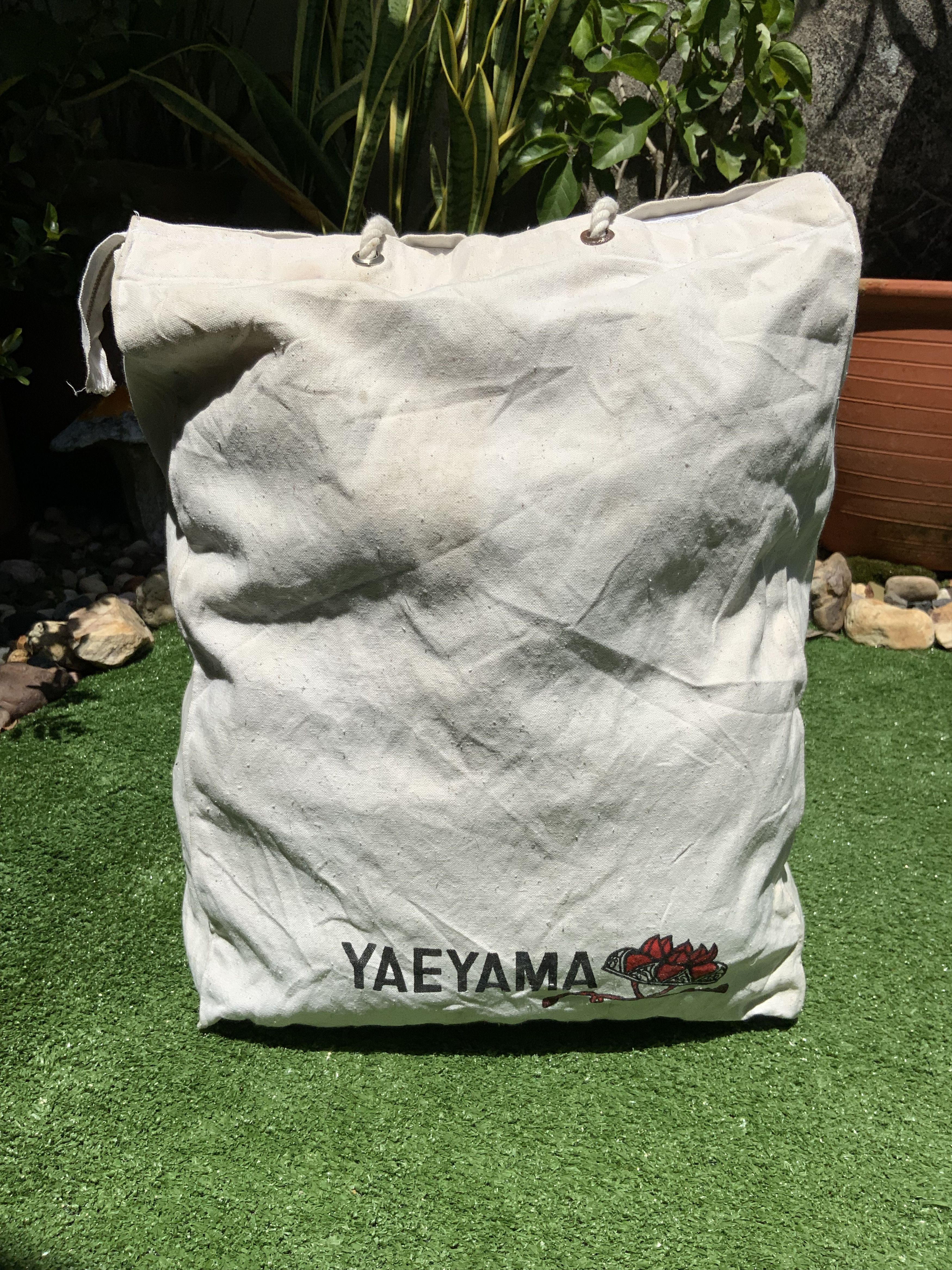Japanese Brand Vintage Yaeyama Canvas Zip Rusty Japan Tote Bag Size ONE SIZE - 4 Thumbnail