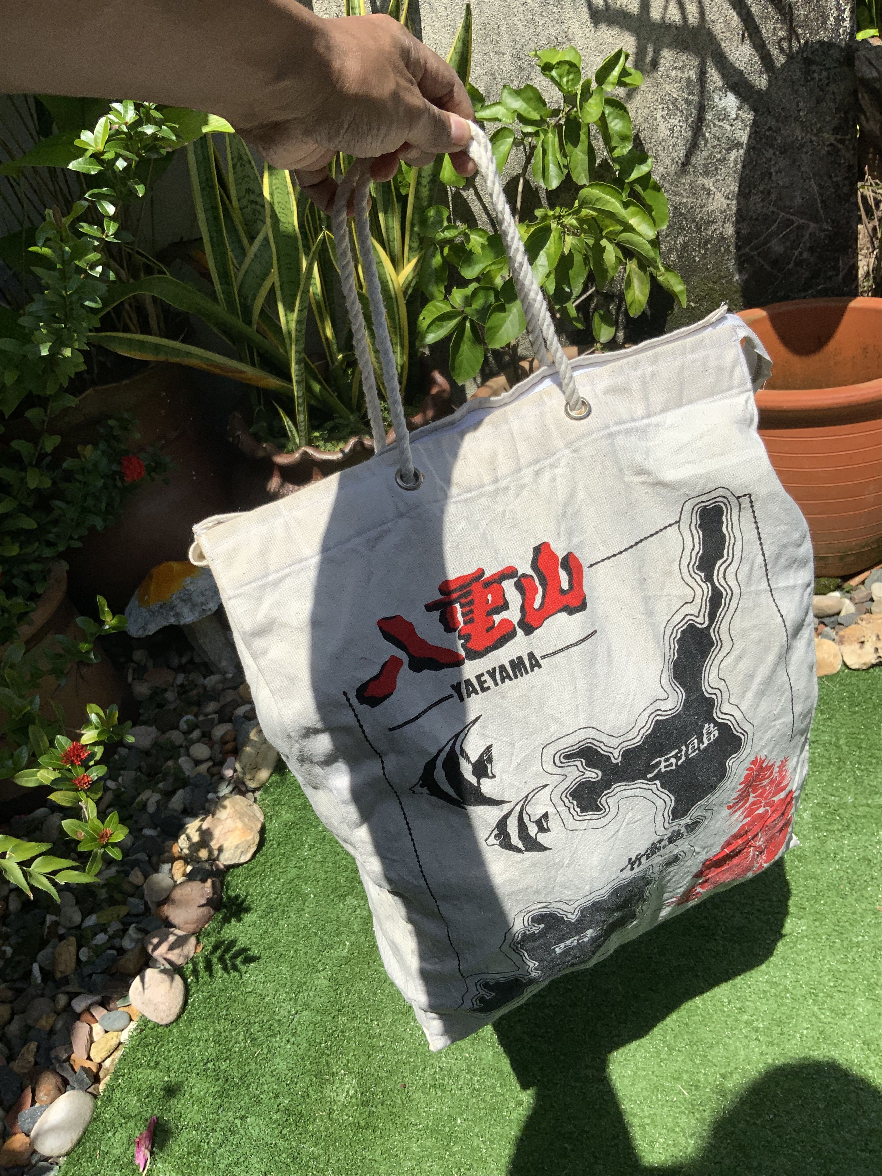 Japanese Brand Vintage Yaeyama Canvas Zip Rusty Japan Tote Bag Size ONE SIZE - 7 Thumbnail