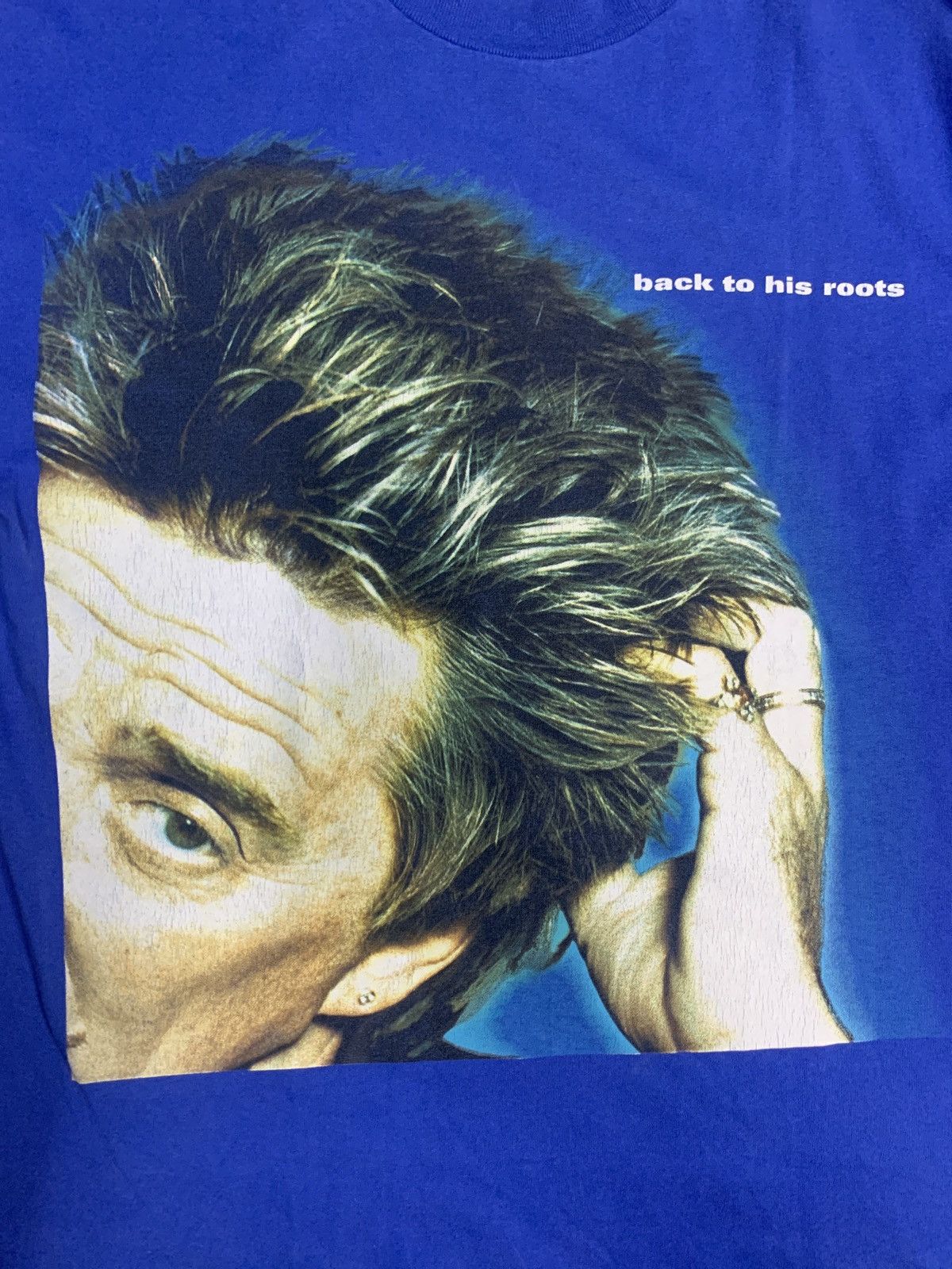 Band Tees × Vintage Rod Stewart 90s Back to His Roots 90s Tee Size US L / EU 52-54 / 3 - 4 Thumbnail