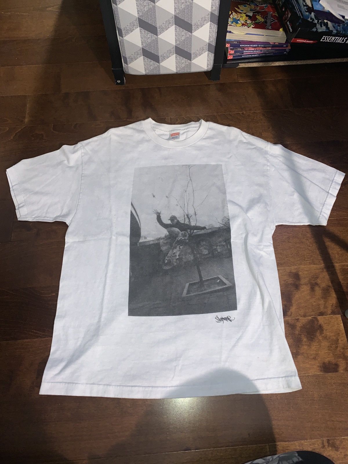 Supreme Vintage white Supreme 2003 Justin Pierce t shirt Grailed