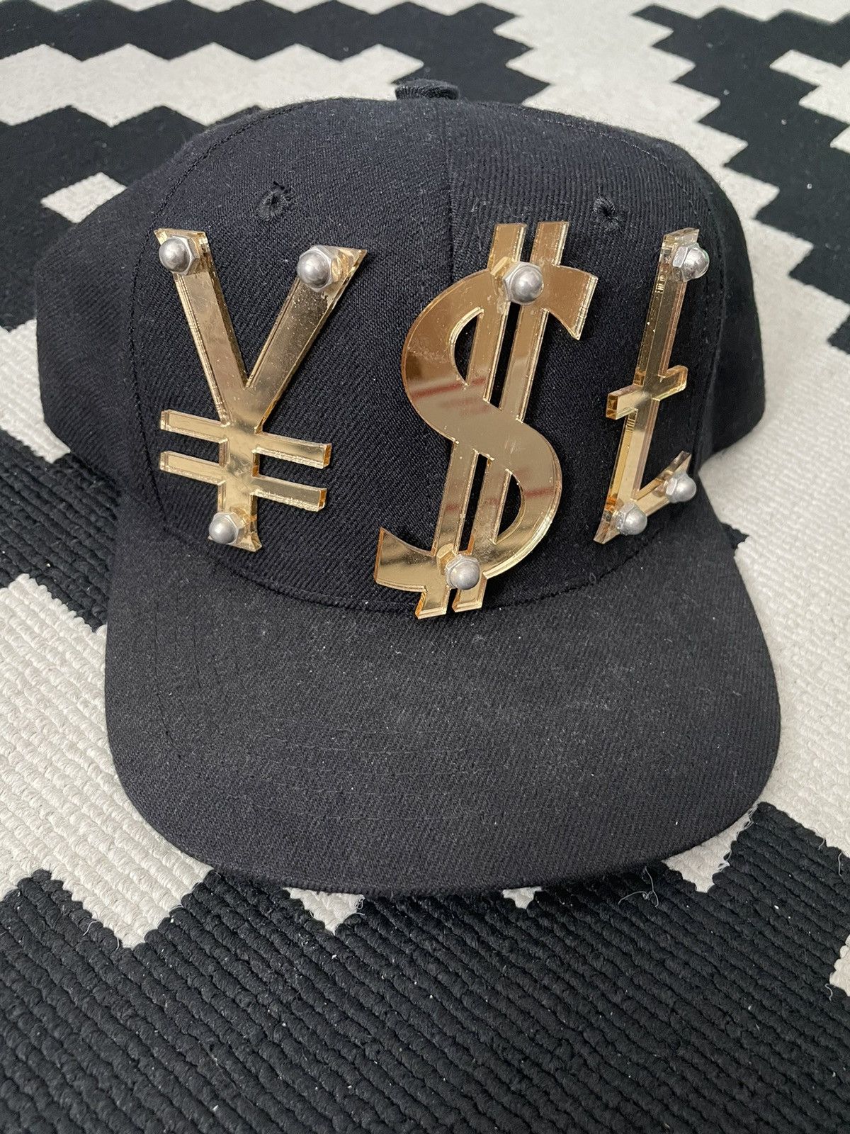 Ysl offers Paislee Hat, Mirrored Riveted Letters