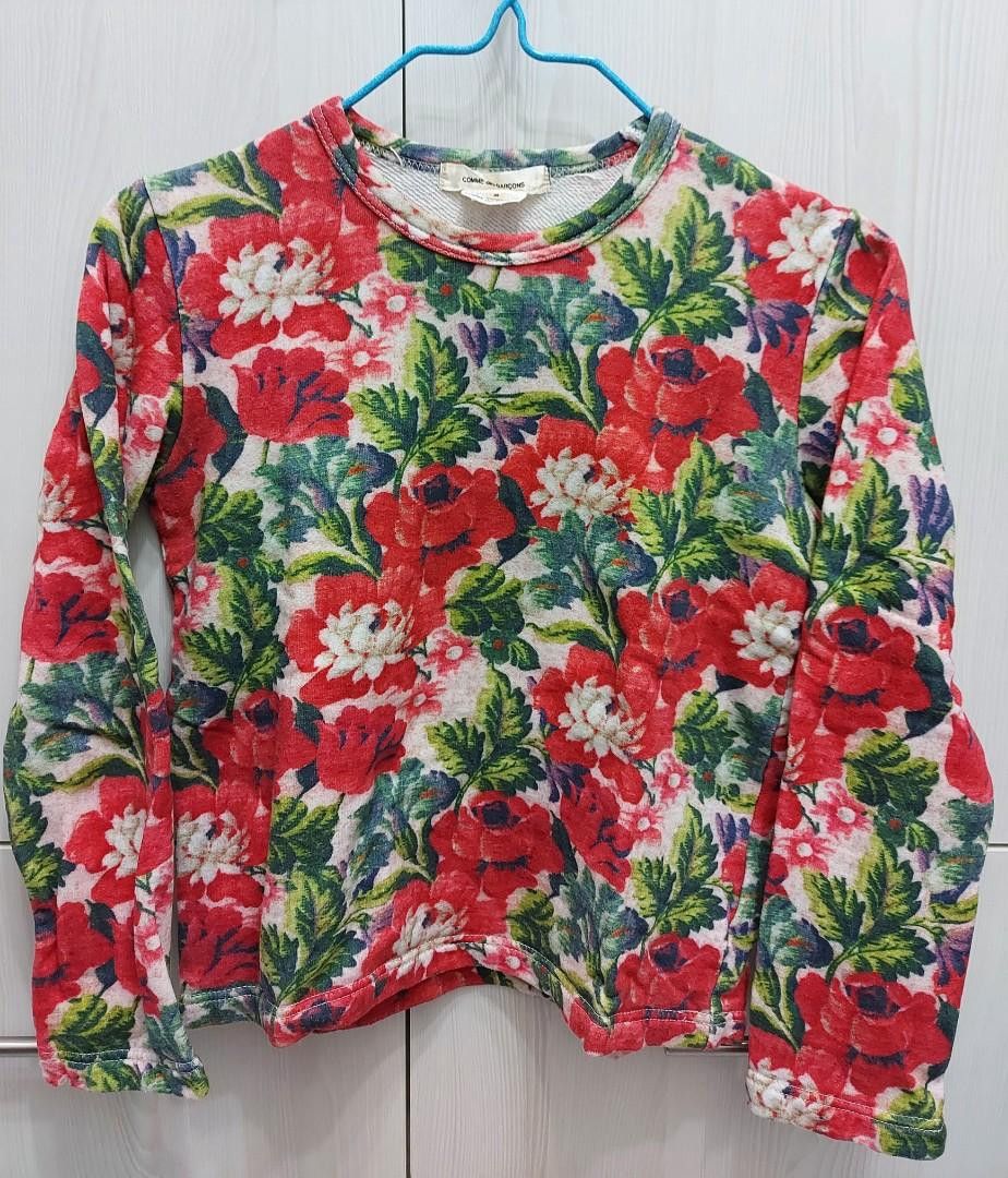 Comme des Garçons floral top