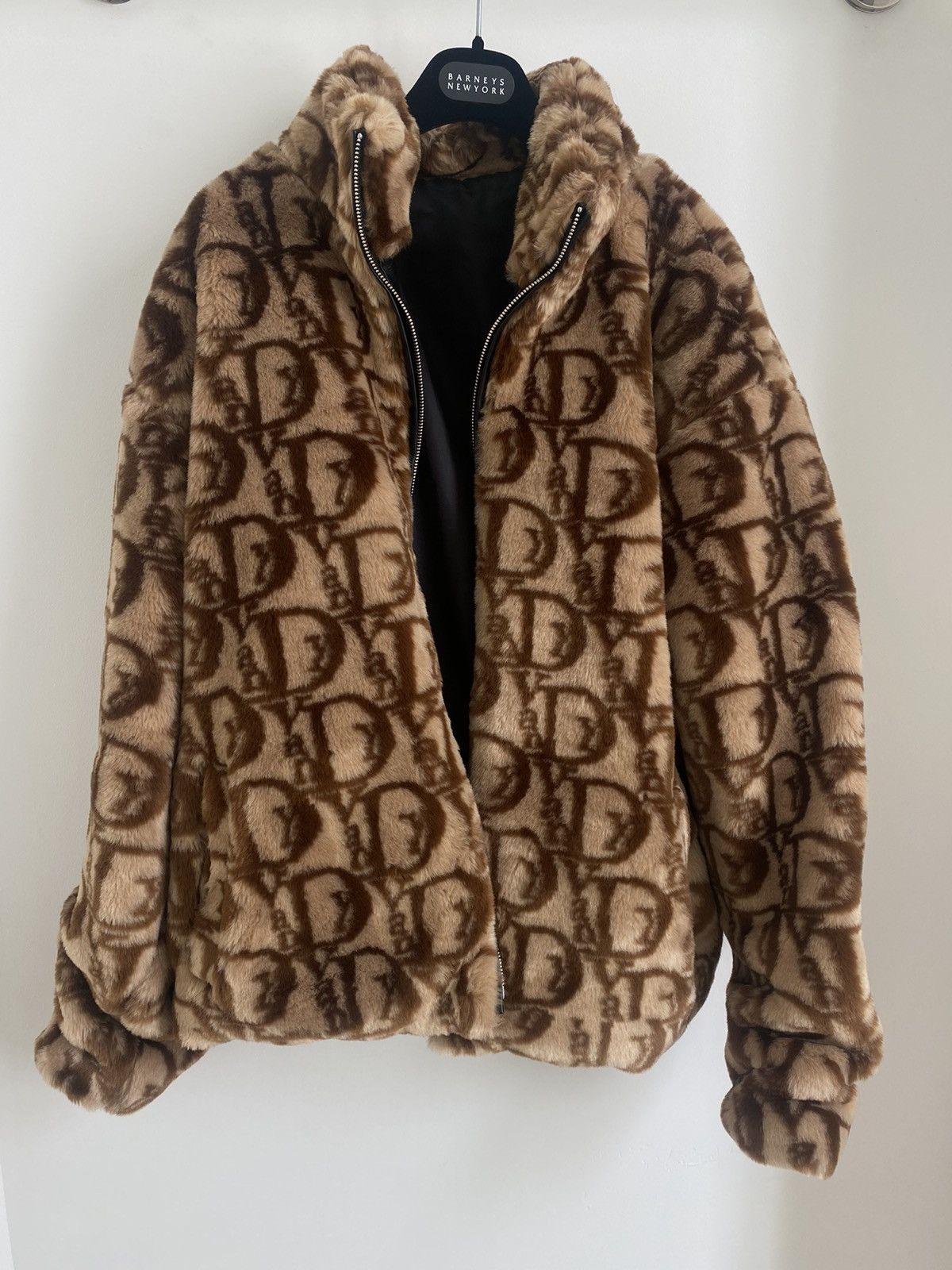 Vandy The Pink Vandy The Pink Eco Fur Monogram Vior Jacket | Grailed