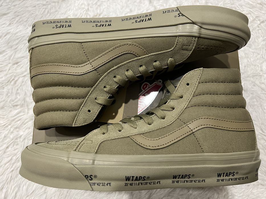 Vans wtaps clearance sk8 hi olive