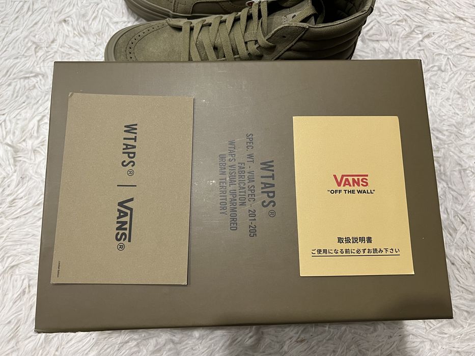 Vans Vans Vault Sk8-Hi OG LX WTAPS Olive Drab sz 9 | Grailed