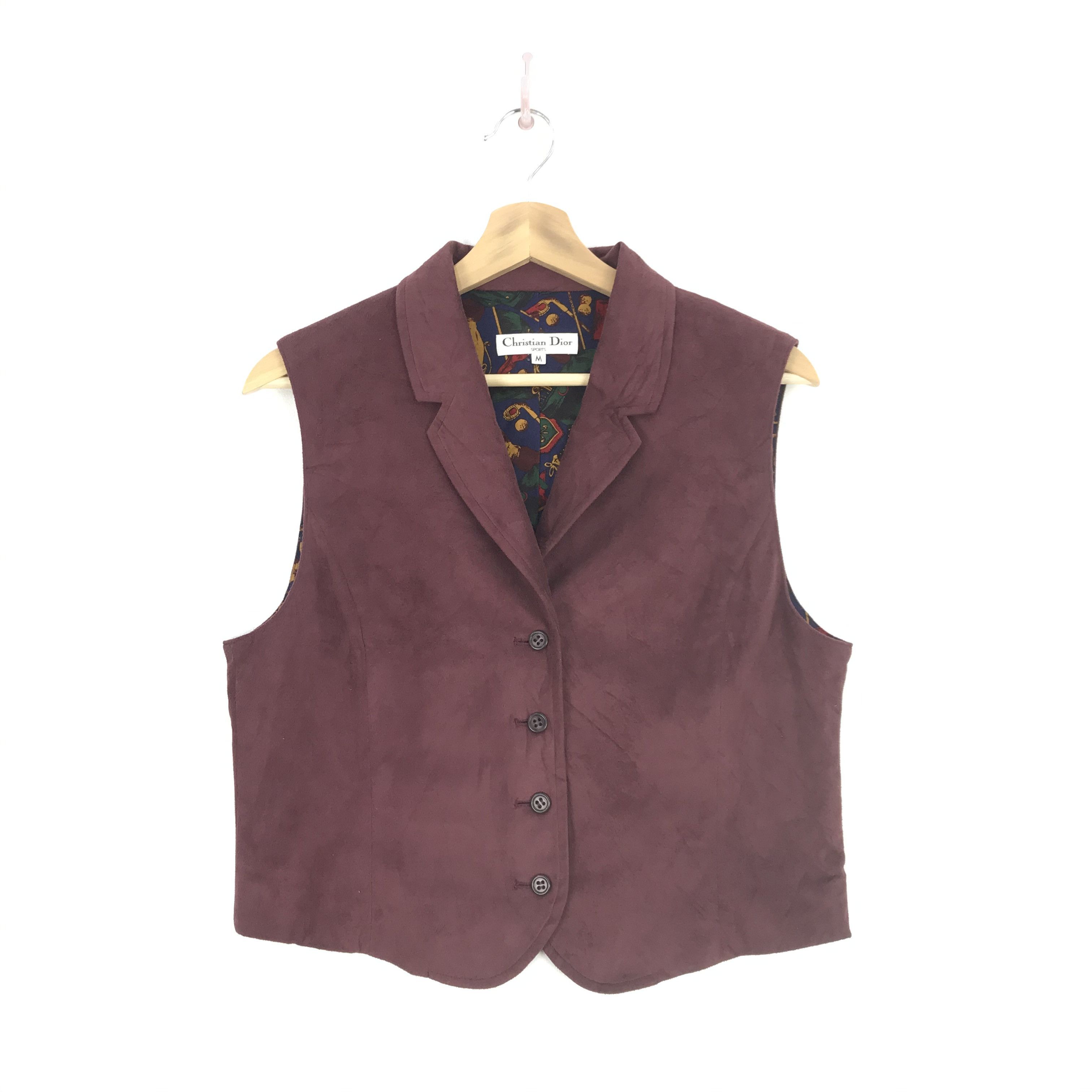 Vintage Vintage Christian DIOR Vest Waist Coat Jacket | BS54472. Size US XS / EU 42 / 0 - 1 Thumbnail