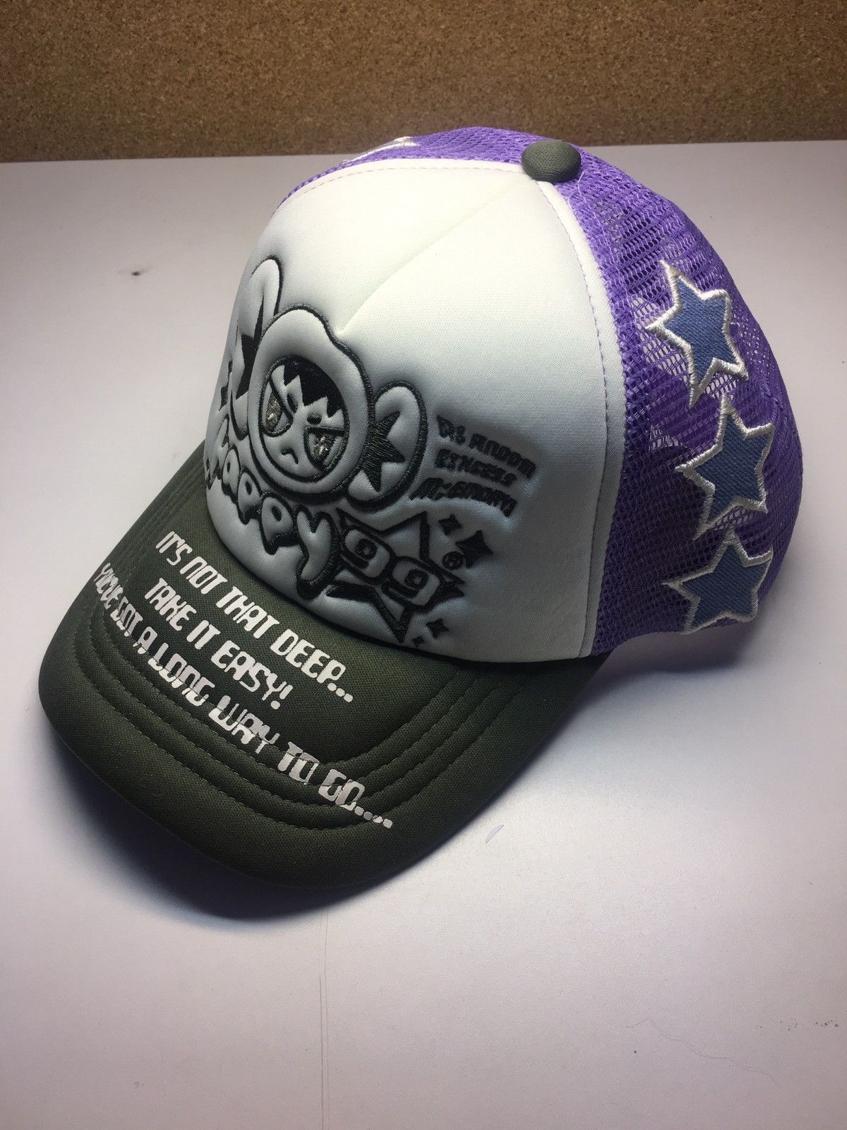 happy99 キャップ happy99 trucker cap gray 折り込ん