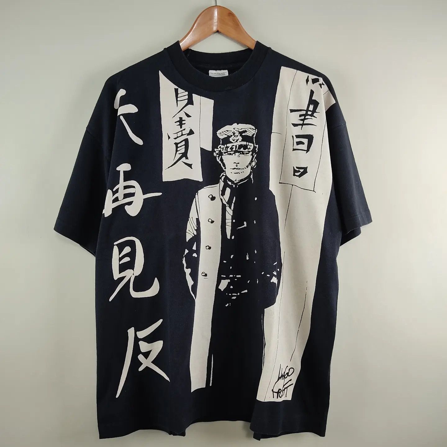 image of Anima x Comics 90's Corto Maltese All Over Print in Black, Men's (Size XL)