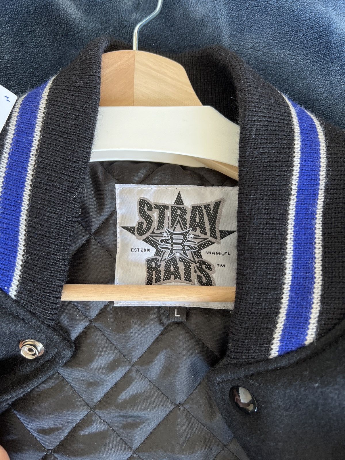 Stray Rats STRAY RATS SONIC VARSITY JACKET Size L | Grailed