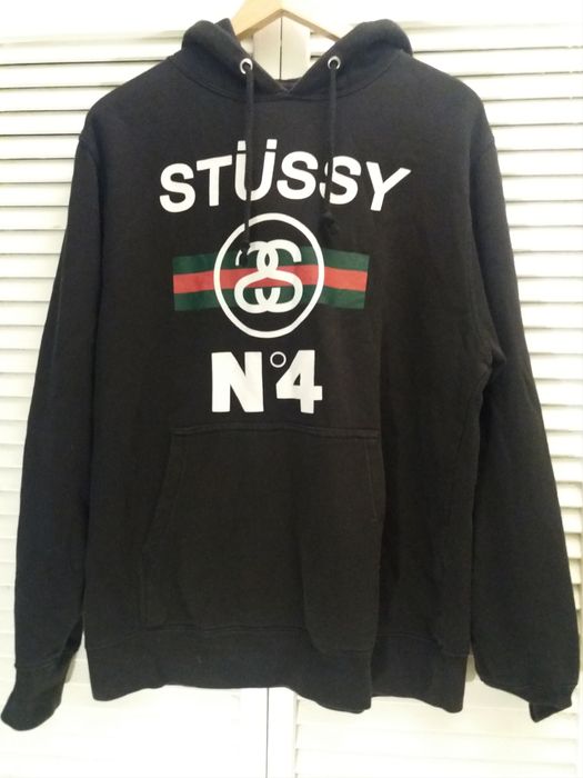 Vintage Stussy Gucci Hoodie Very rare Gucci rip - Depop