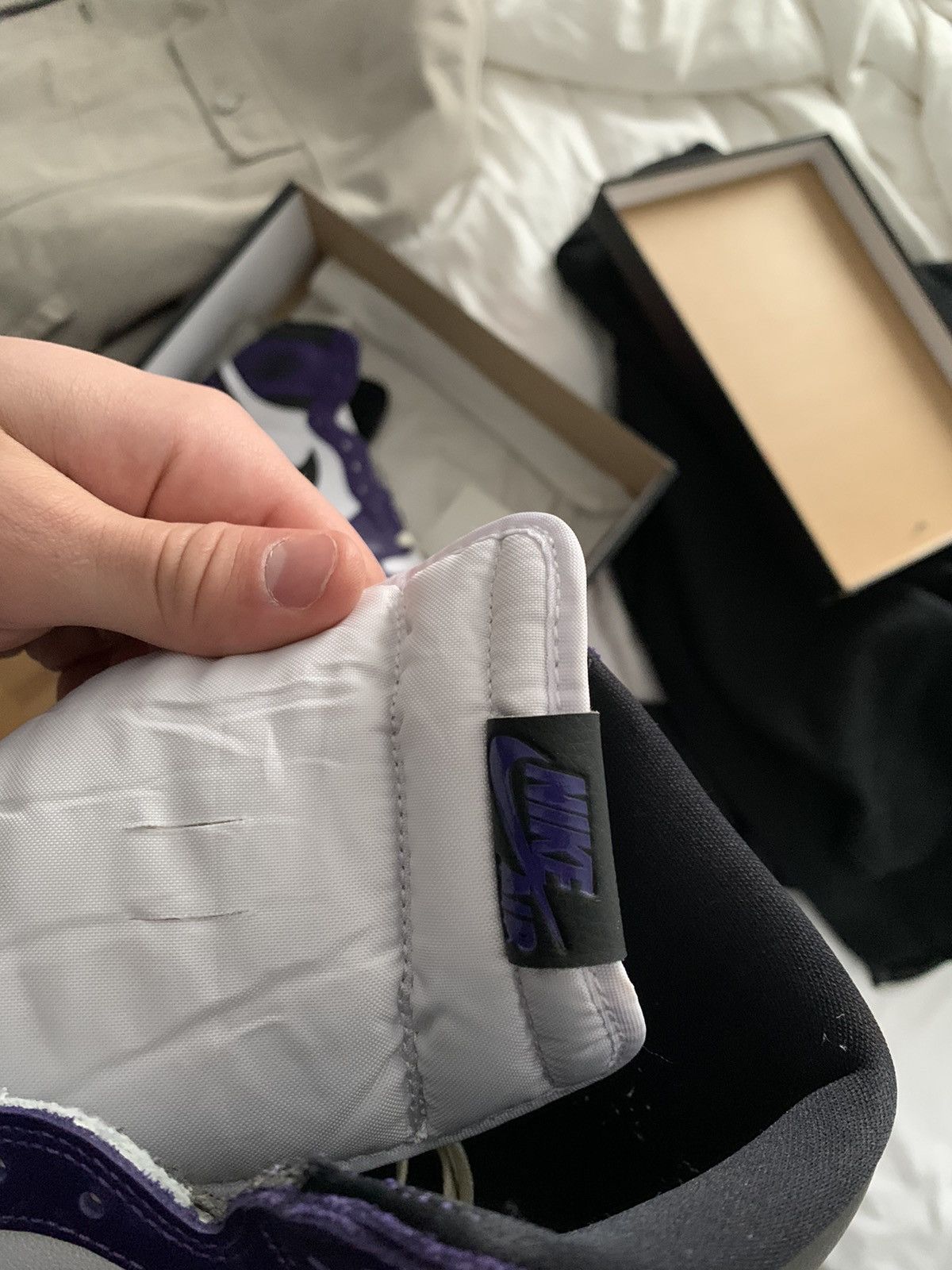 Jordan Brand Air Jordan 1 Retro High OG Court Purple Size US 9.5 / EU 42-43 - 7 Thumbnail