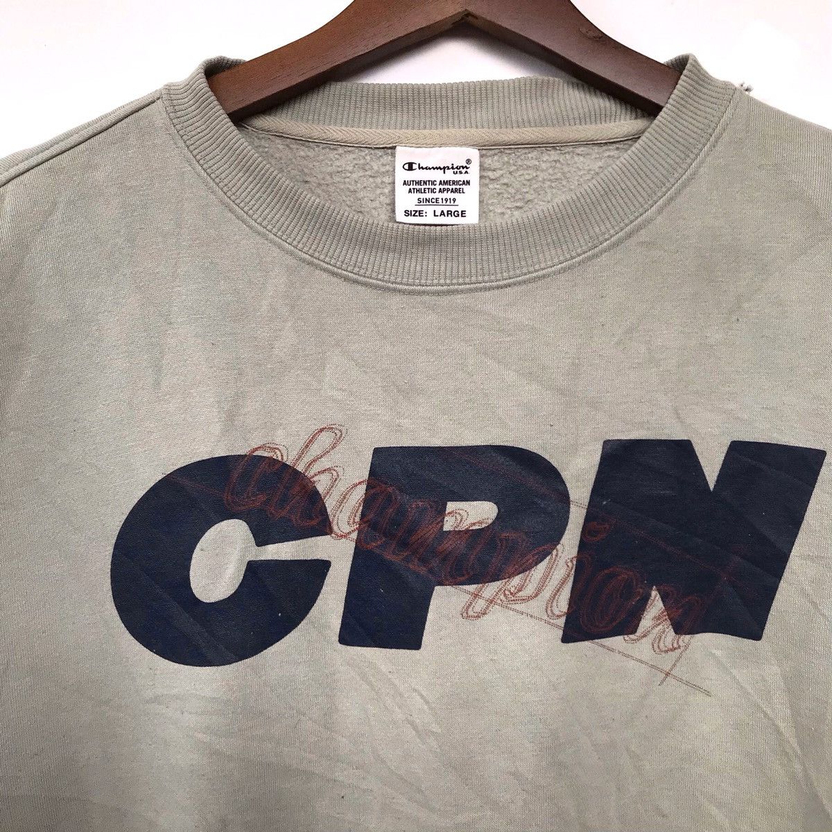 Champion Vintage & Rare Champion CPN spelloutlogocrewneck sweatshirt Size US L / EU 52-54 / 3 - 4 Thumbnail
