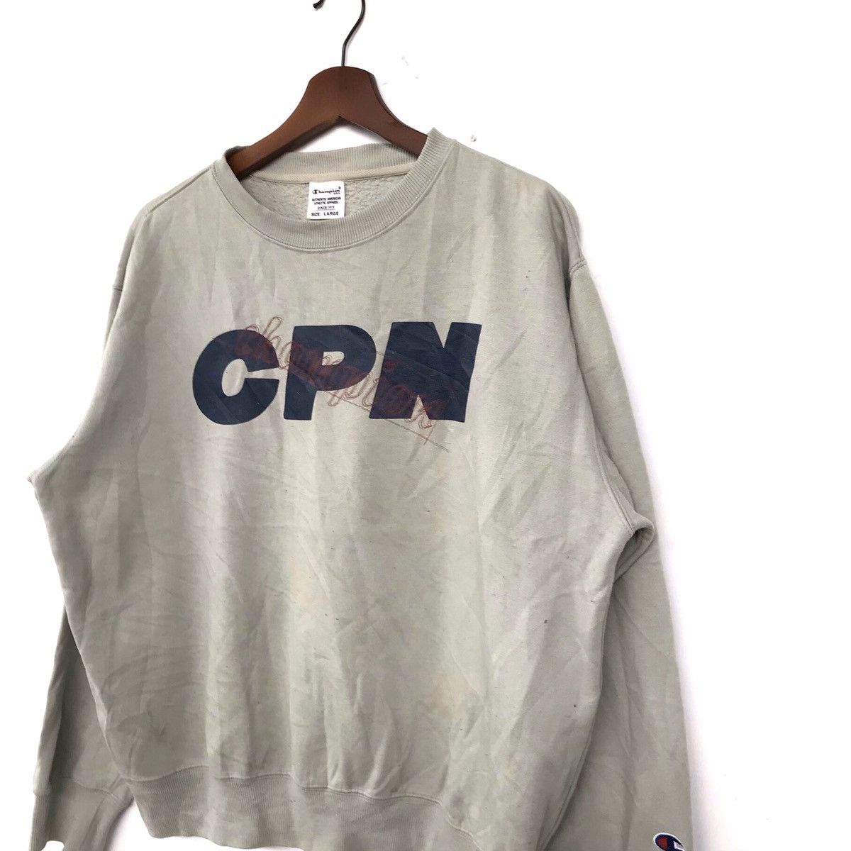 Champion Vintage & Rare Champion CPN spelloutlogocrewneck sweatshirt Size US L / EU 52-54 / 3 - 2 Thumbnail