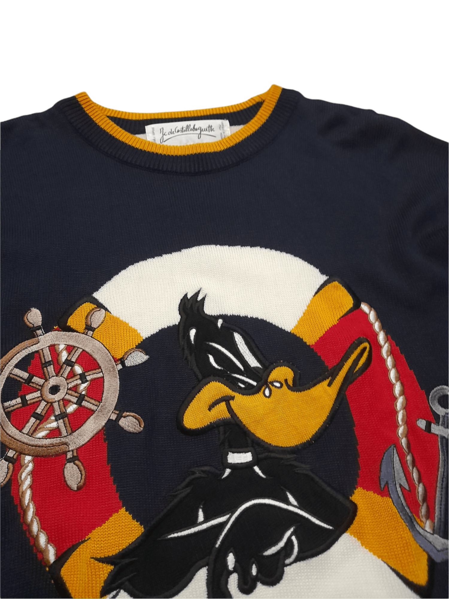 Cartoon Network × Jean Charles De Castelbajac × Other Marine DAFFY Duck Jean Charles de Baguette Knitwear (D834) Size US L / EU 52-54 / 3 - 4 Thumbnail