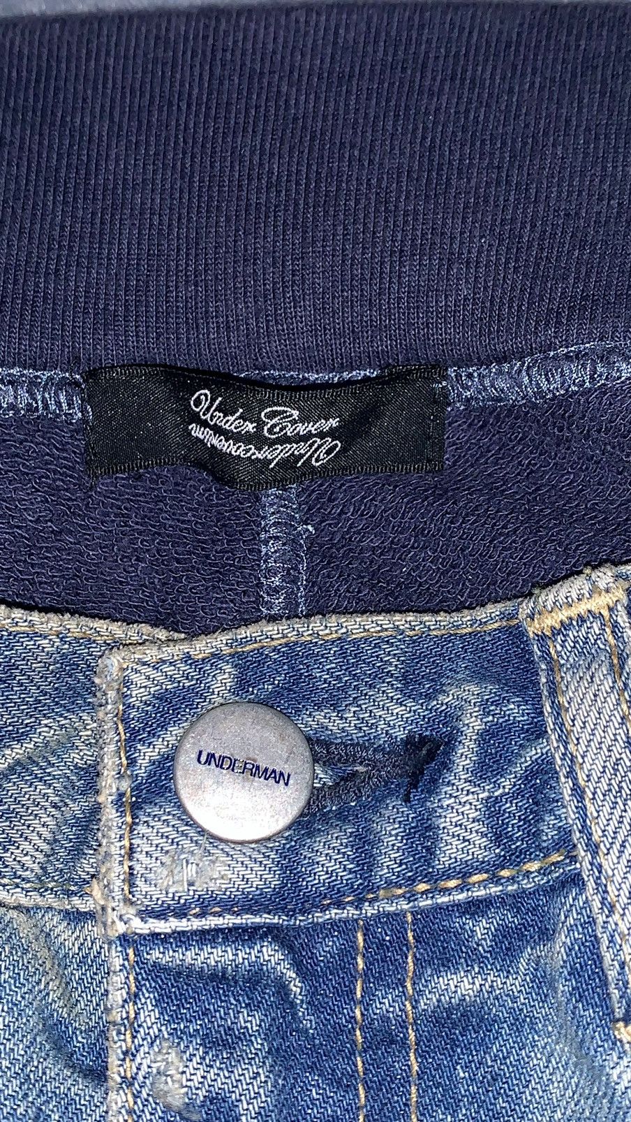 Undercover Undercover SS2011 Underman Hybrid Denim Pants Size US 28 / EU 44 - 5 Thumbnail