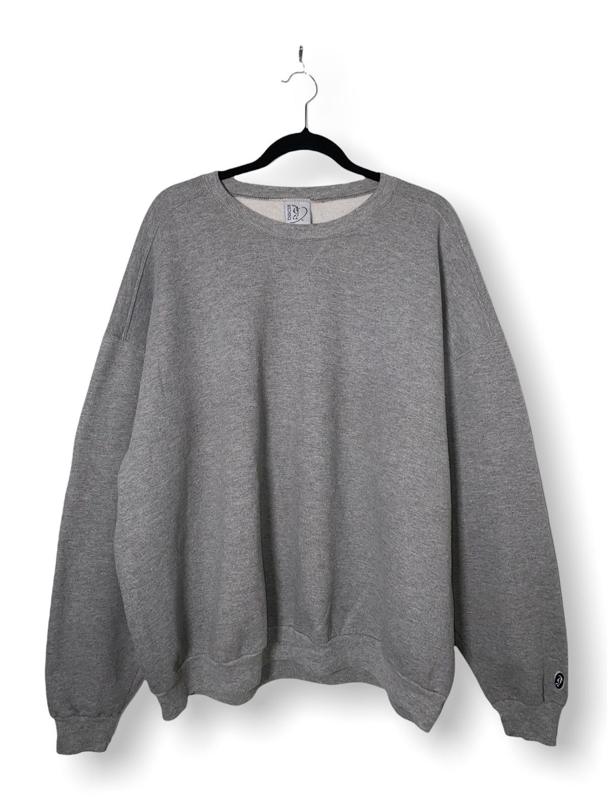 Blank × Vintage Boxy Grey Sweatshirt Discus 90s | Grailed