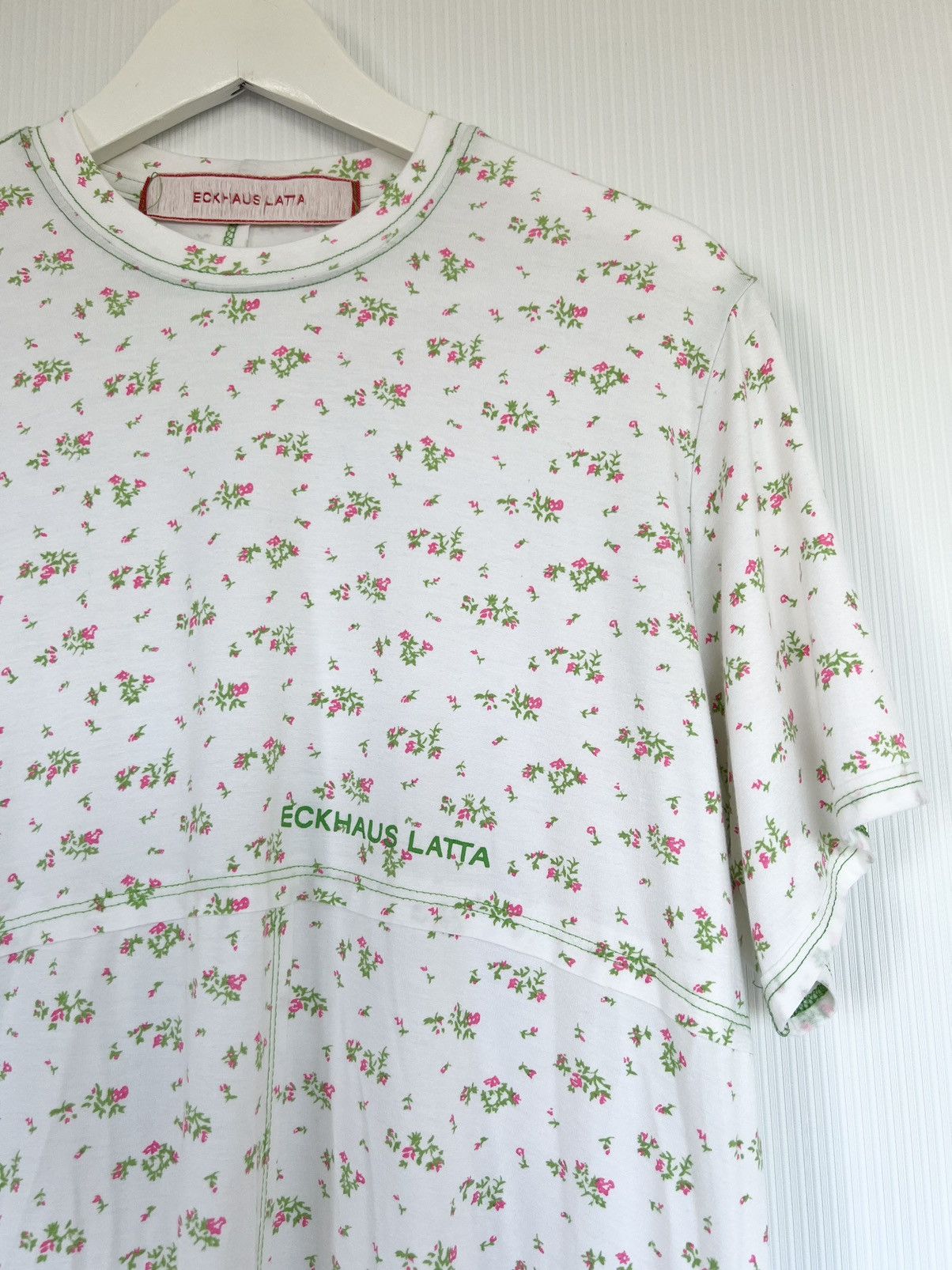 Eckhaus Latta Eckhaus Latta Floral Lapped Tee | Grailed