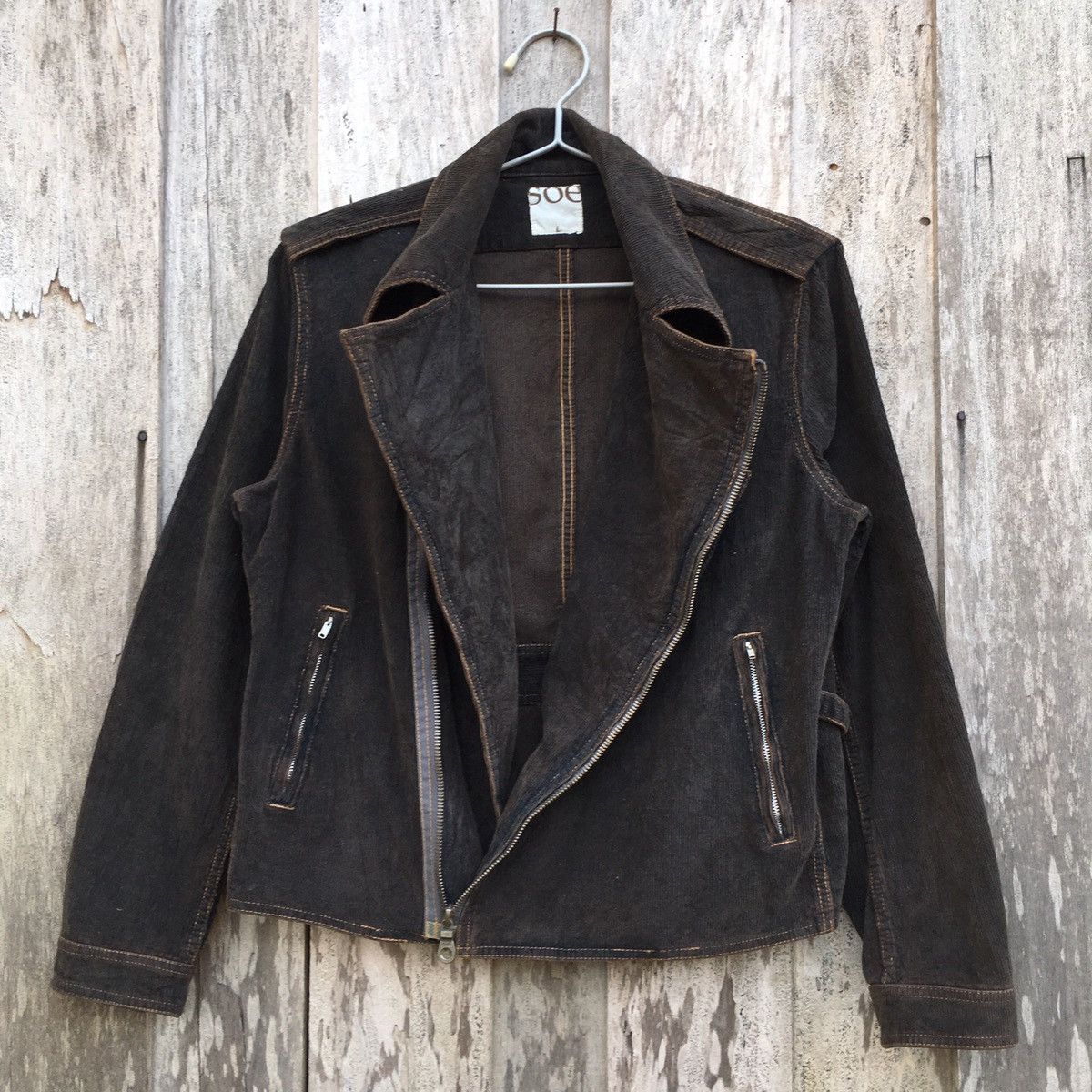 Vintage SOE Double Collar Workwear Denim Jacket - Denim Jackets