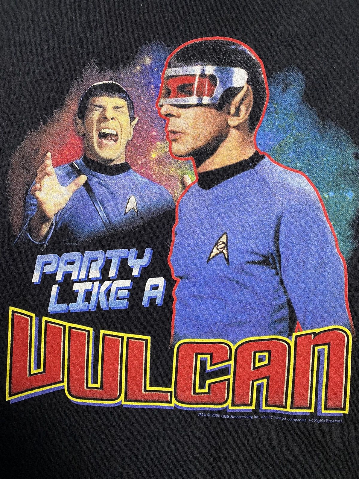 Vintage Party Like A Vulcan Star Trek T-Shirt Size US XL / EU 56 / 4 - 2 Thumbnail