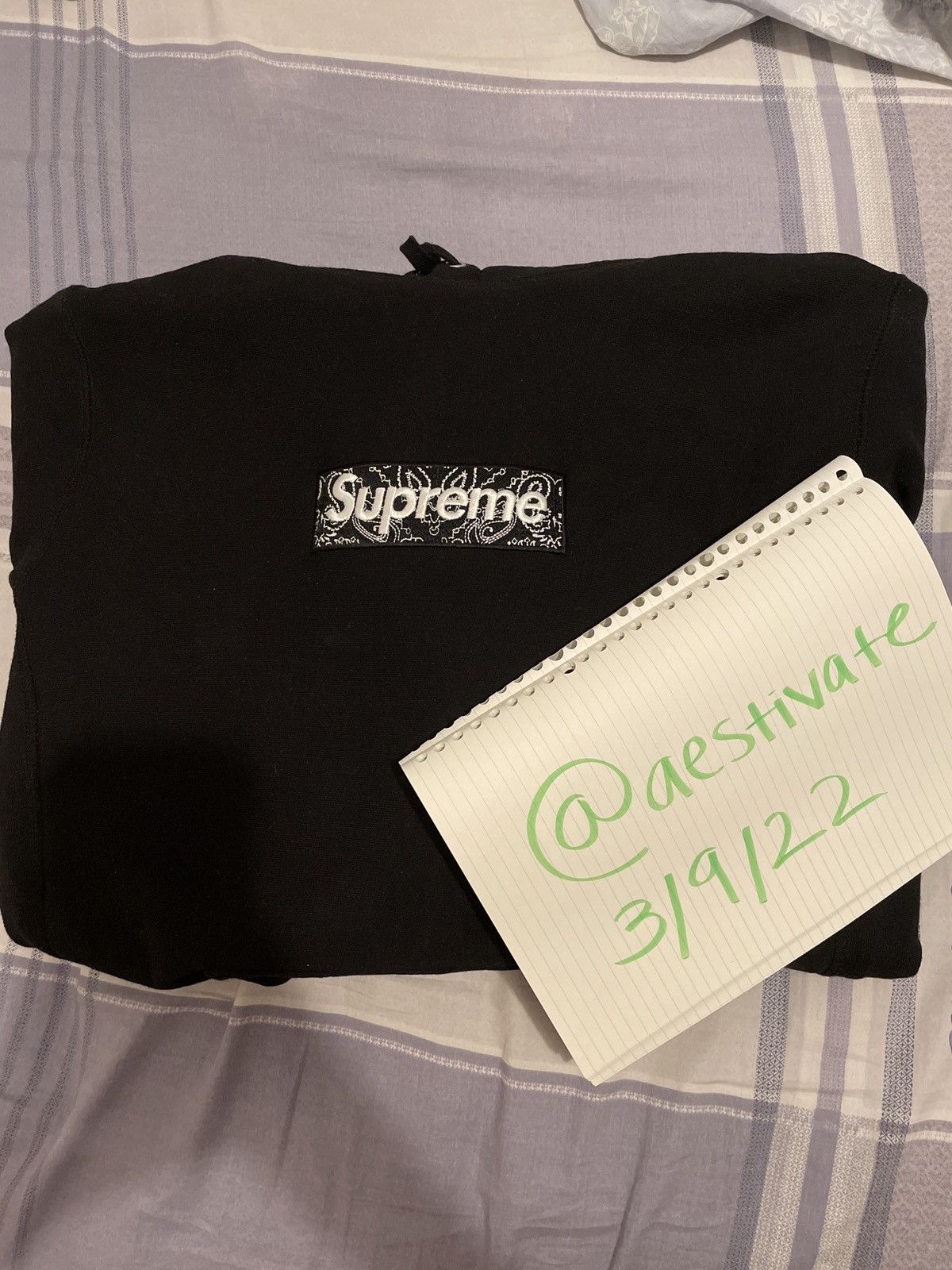 Supreme Supreme Black Bandana Box Logo Hoodie BOGO Size US M / EU 48-50 / 2 - 1 Thumbnail
