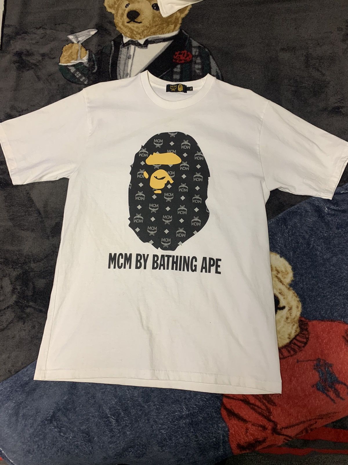 Bape MCM x a bathing ape tee | Grailed