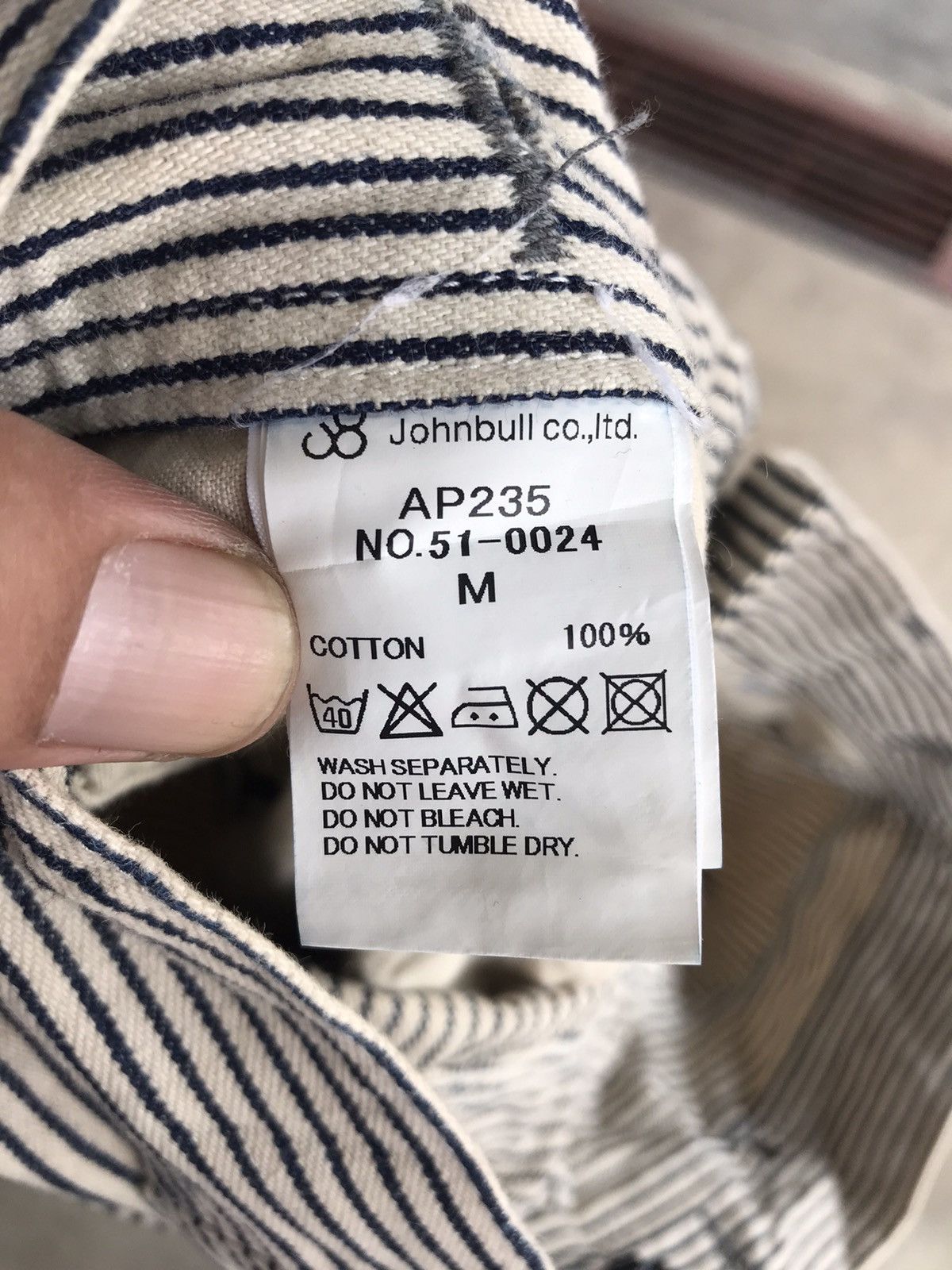 Japanese Brand × Johnbull Johnbull Japan Reverse Hickory Pant Size US 31 - 11 Thumbnail