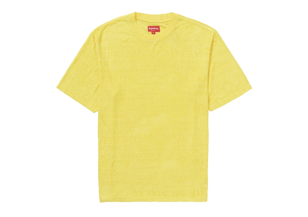 Supreme MCMXCIV Terry S/S Top In Yellow - Tops