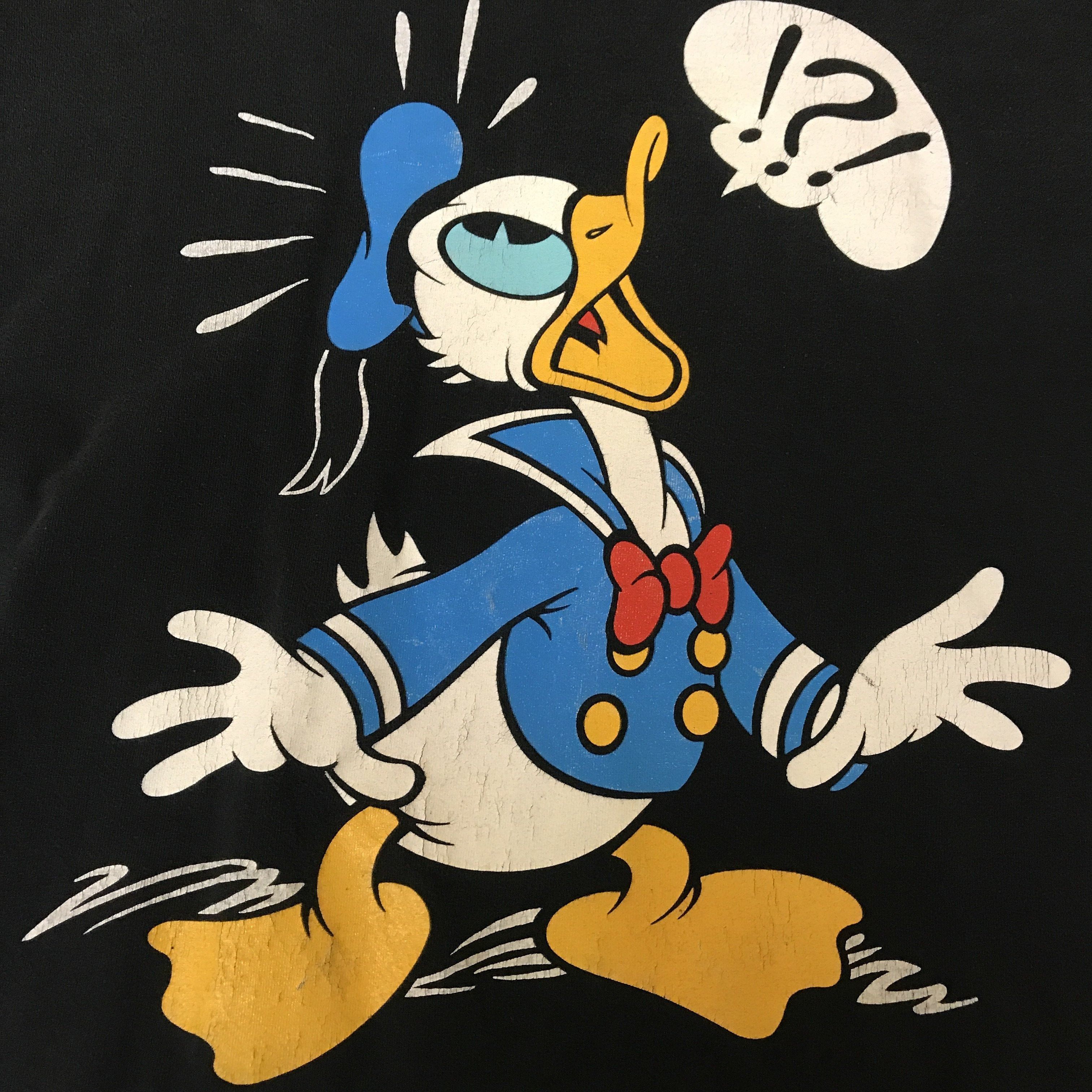 Disney 90s Vintage Disney Donald Duck Confused T-shirt | Grailed