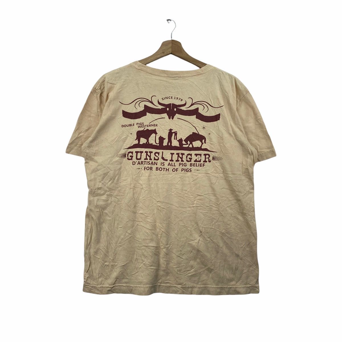 Studio D'Artisan Vtg 90’ STUDIO D’ARTISAN GUNSLINGER Tee Shirt Size US L / EU 52-54 / 3 - 2 Thumbnail