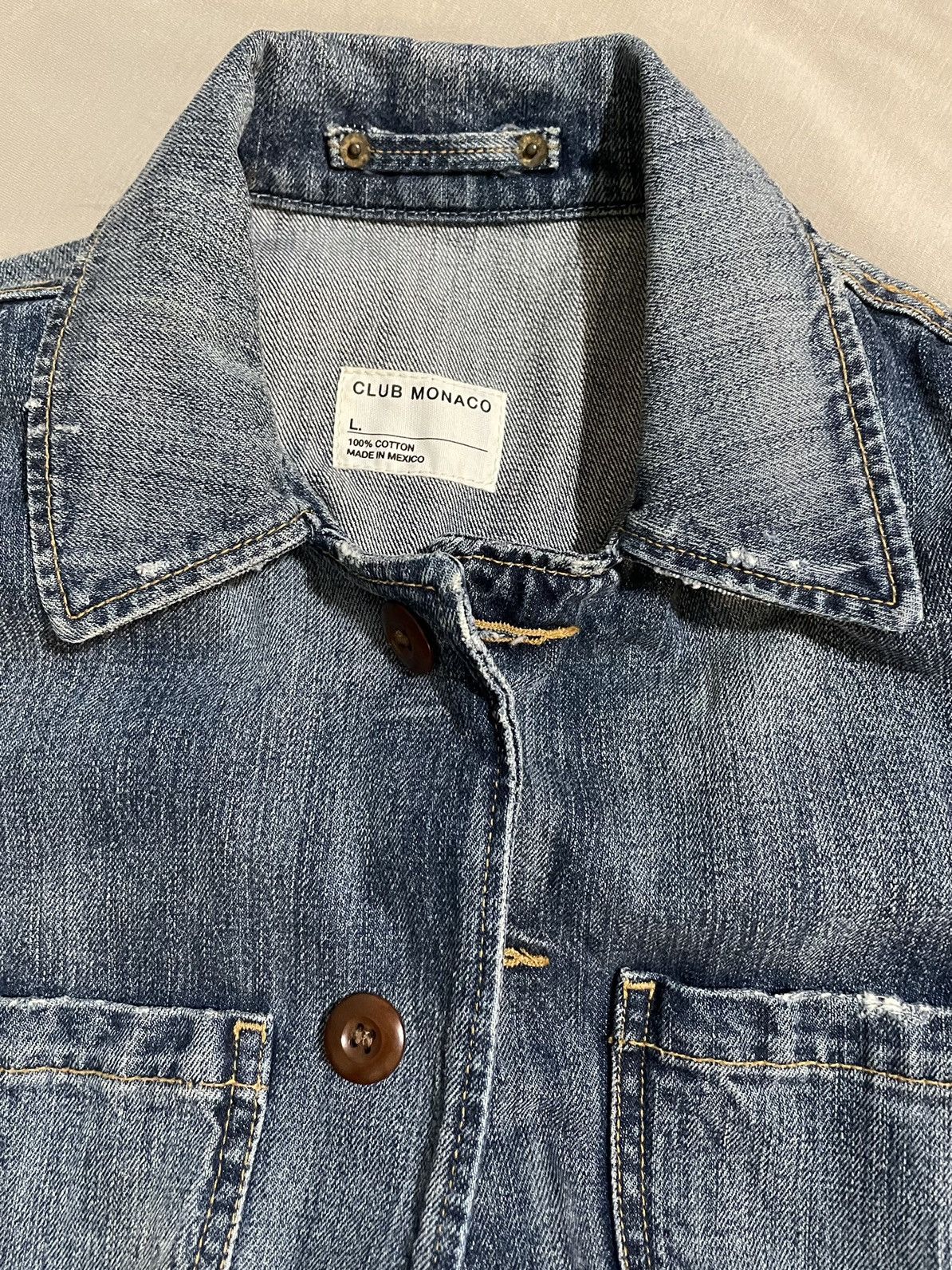Club Monaco Club Monaco Denim Jacket Sz L Size US L / EU 52-54 / 3 - 10 Thumbnail