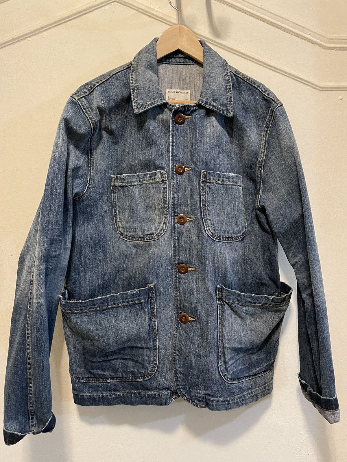 Club Monaco Club Monaco Denim Jacket Sz L Size US L / EU 52-54 / 3 - 1 Thumbnail