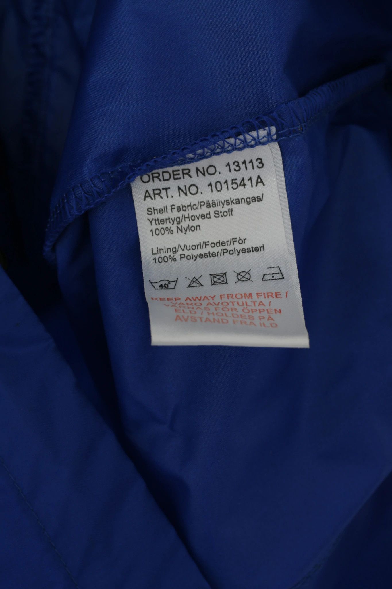 Umbro Umbro Men XL Jacket Blue Nylon TUIL Tromsdalen 7107 Size US XL / EU 56 / 4 - 5 Thumbnail
