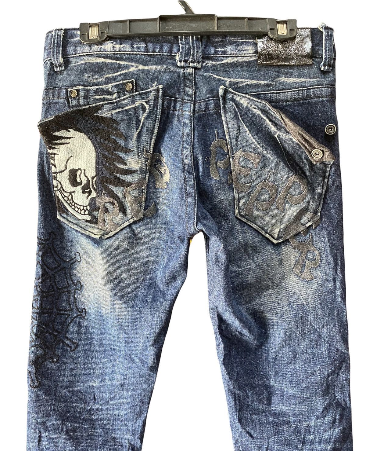 Vintage Red Peppers Skinny Jeans Art Size US 32 / EU 48 - 6 Thumbnail
