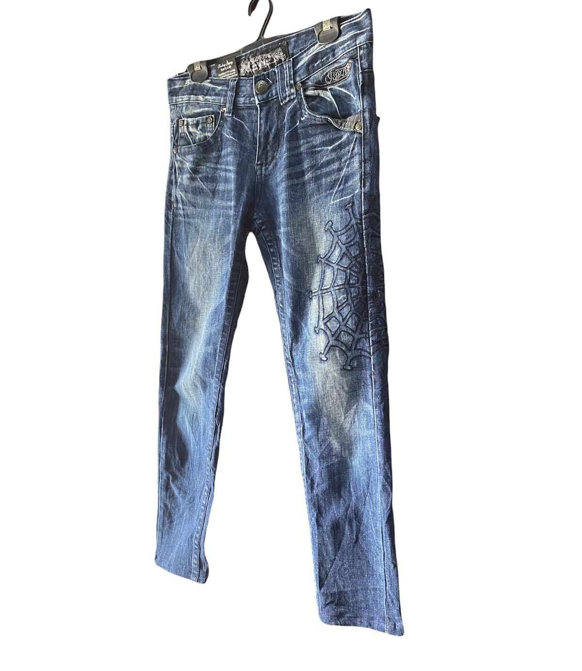 Vintage Red Peppers Skinny Jeans Art Size US 32 / EU 48 - 4 Thumbnail
