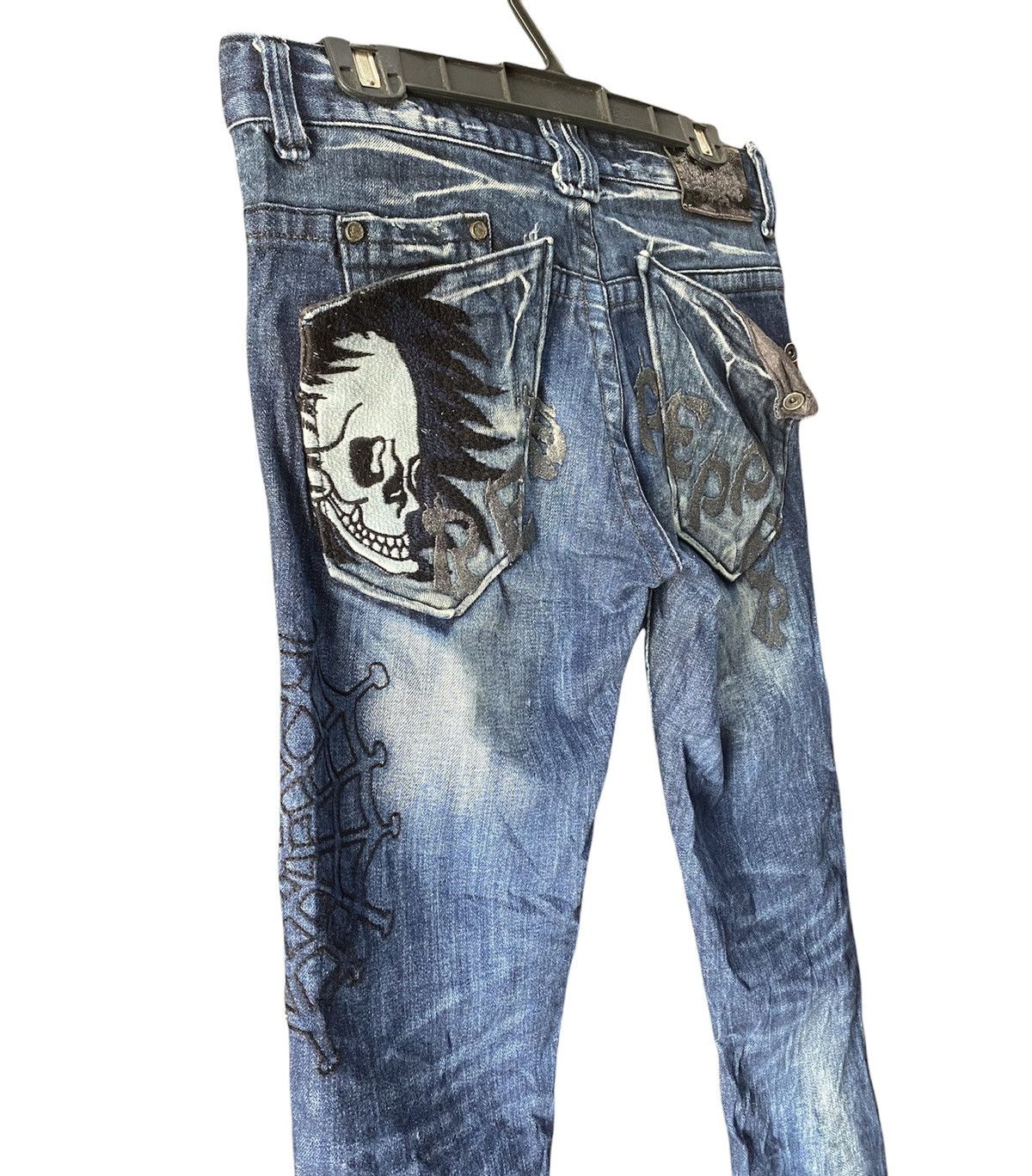Vintage Red Peppers Skinny Jeans Art Size US 32 / EU 48 - 7 Thumbnail