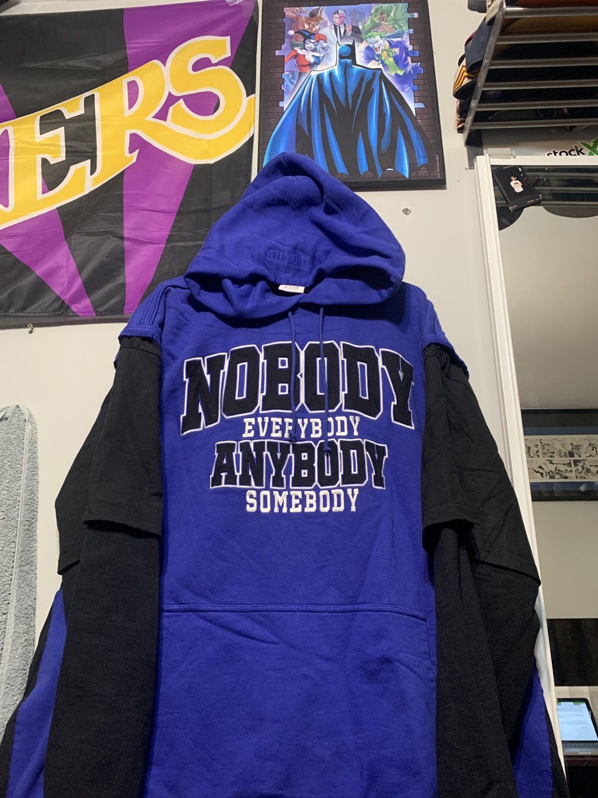 希少】VETEMENTS Layered Hoodie 20ss NOBODY