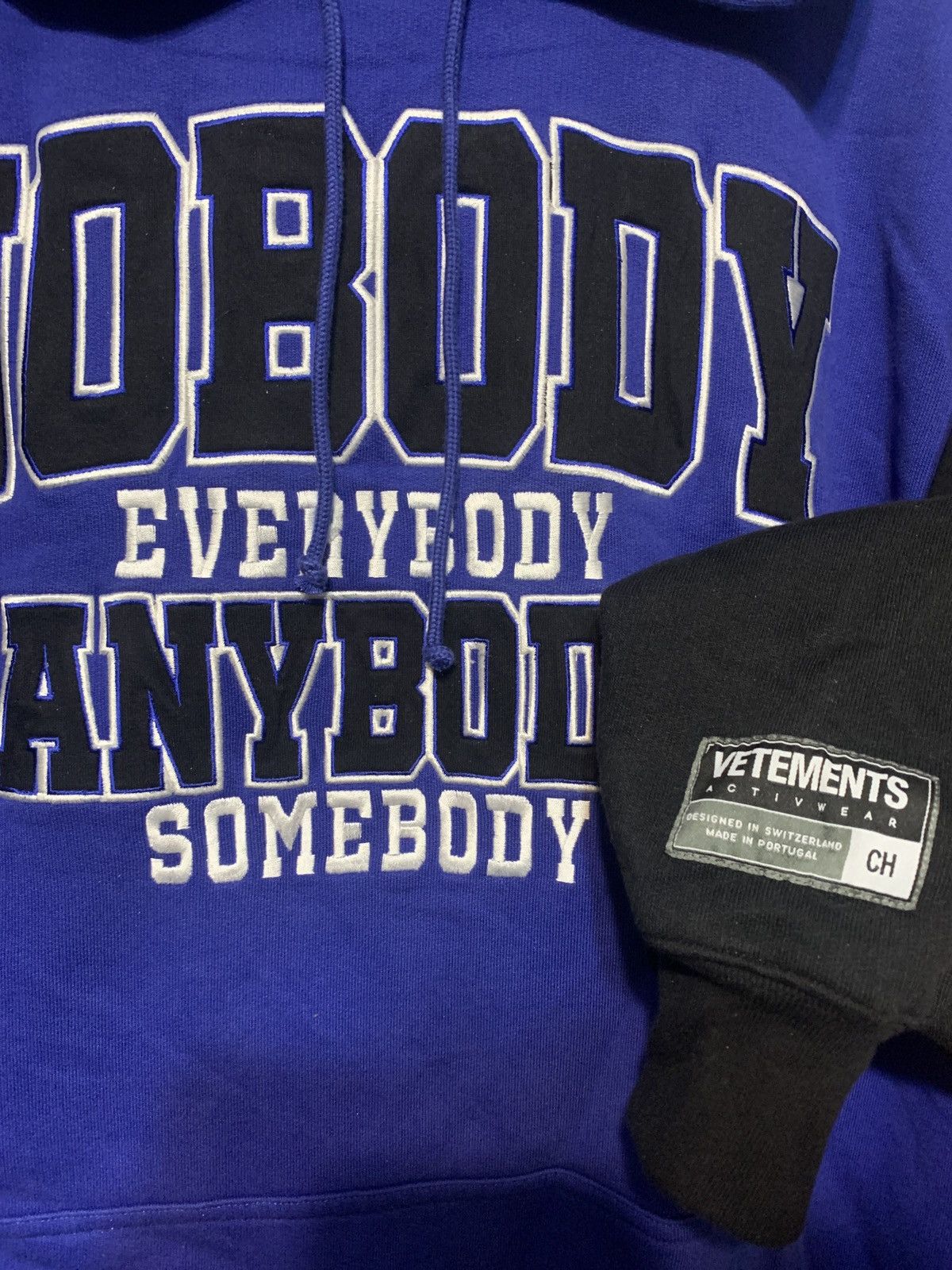 希少】VETEMENTS Layered Hoodie 20ss NOBODY