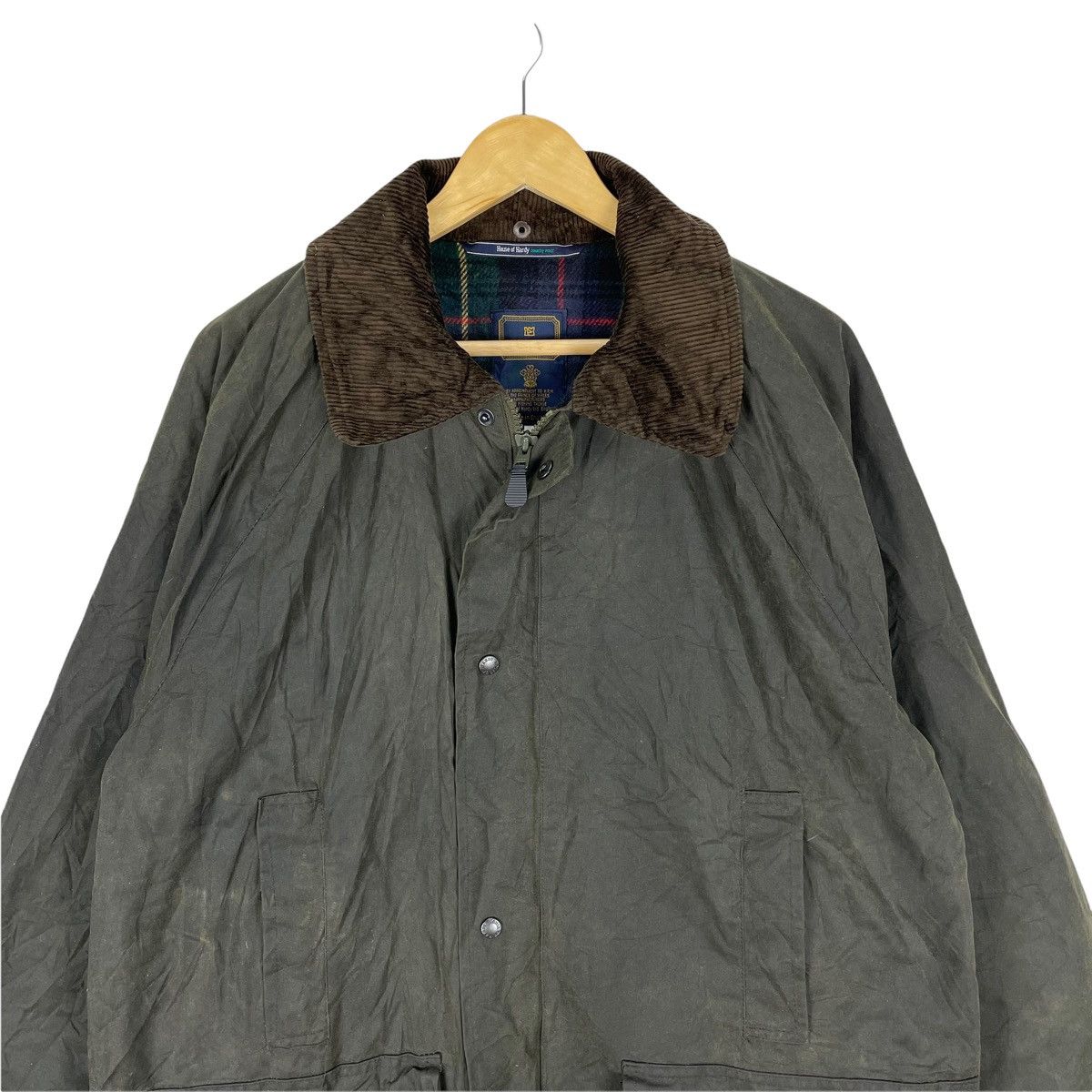 Vintage ❄️HOUSE OF HARDY WAXED FISHING ZIPPER JACKET Size US L / EU 52-54 / 3 - 3 Thumbnail