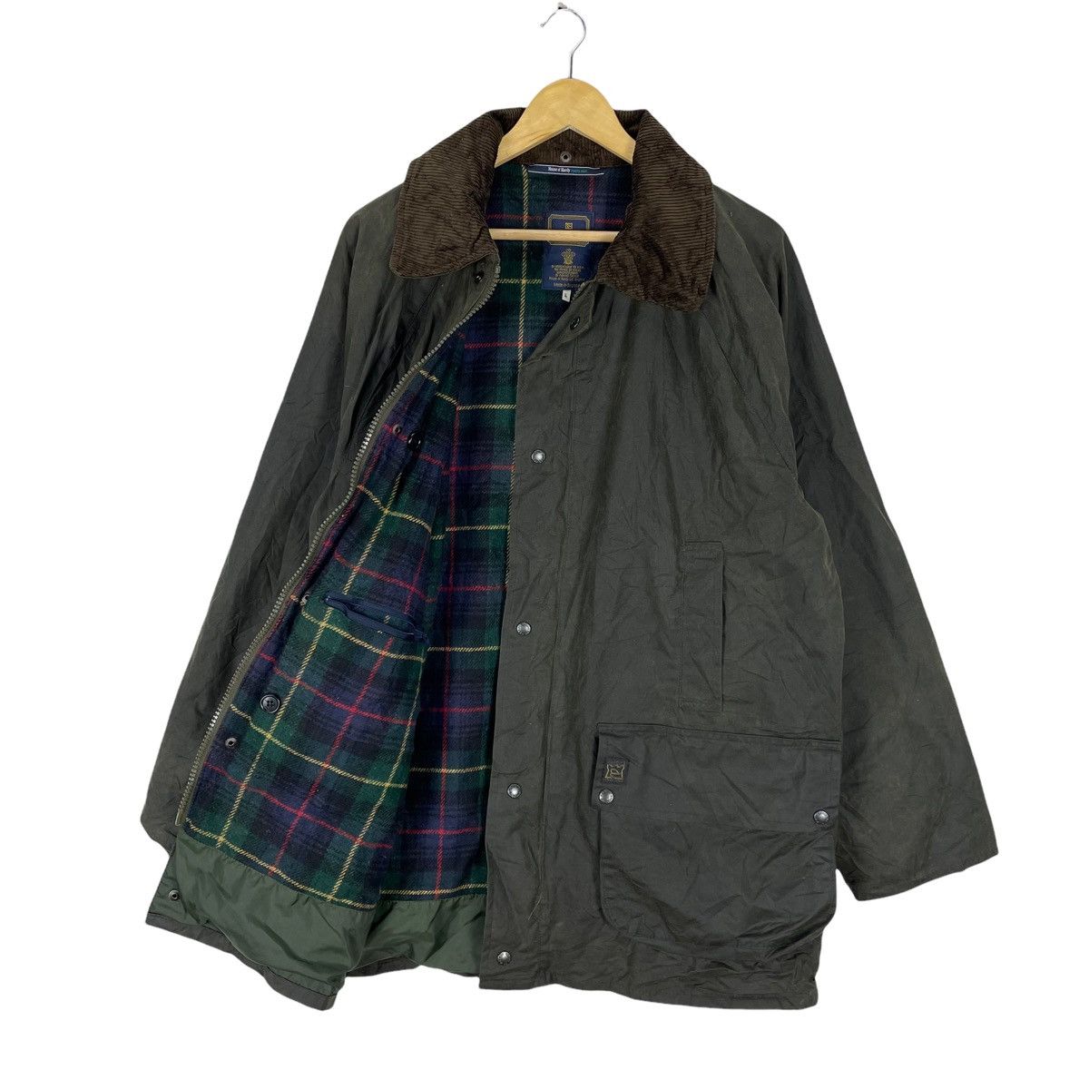 Vintage ❄️HOUSE OF HARDY WAXED FISHING ZIPPER JACKET Size US L / EU 52-54 / 3 - 8 Thumbnail
