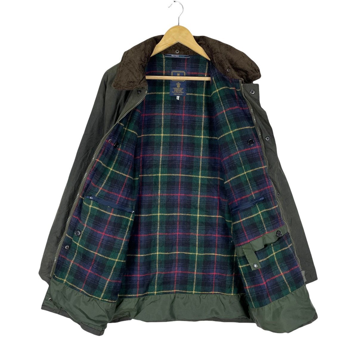 Vintage ❄️HOUSE OF HARDY WAXED FISHING ZIPPER JACKET Size US L / EU 52-54 / 3 - 7 Thumbnail
