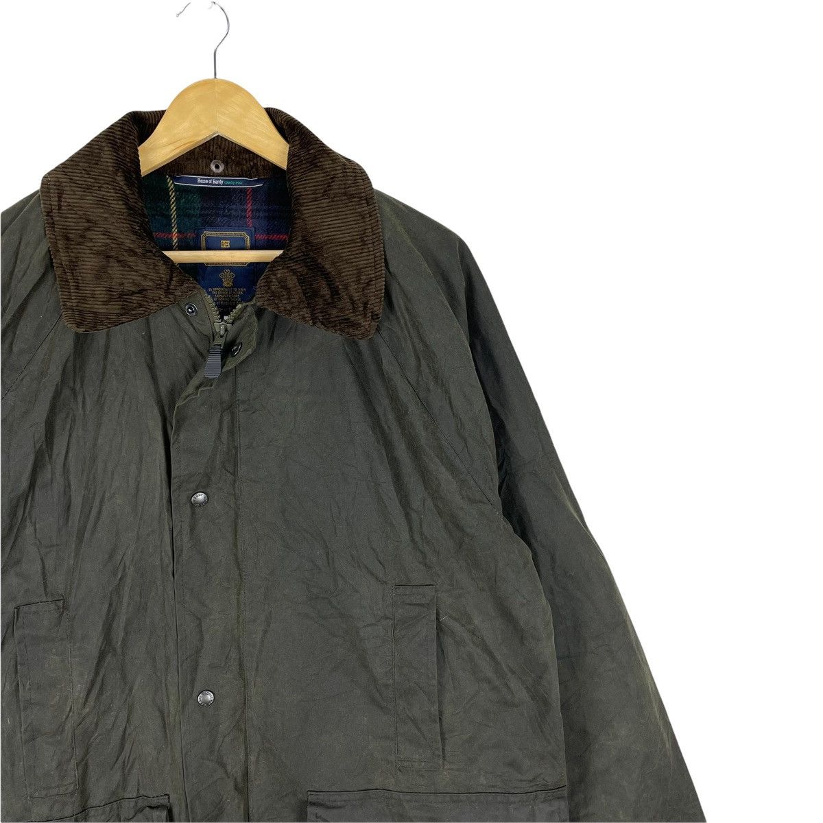 Vintage ❄️HOUSE OF HARDY WAXED FISHING ZIPPER JACKET Size US L / EU 52-54 / 3 - 4 Thumbnail