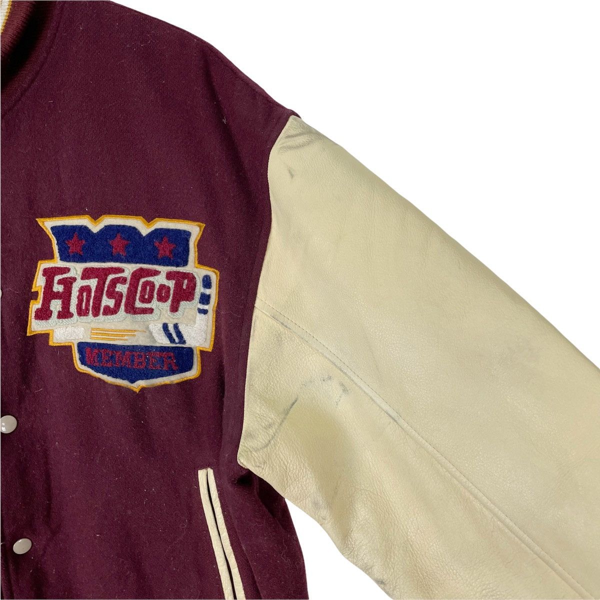 NHL 🔥HOT SCOOP COLLEGE HOCKEY VARSITY LEATHER JACKET Size US L / EU 52-54 / 3 - 6 Thumbnail